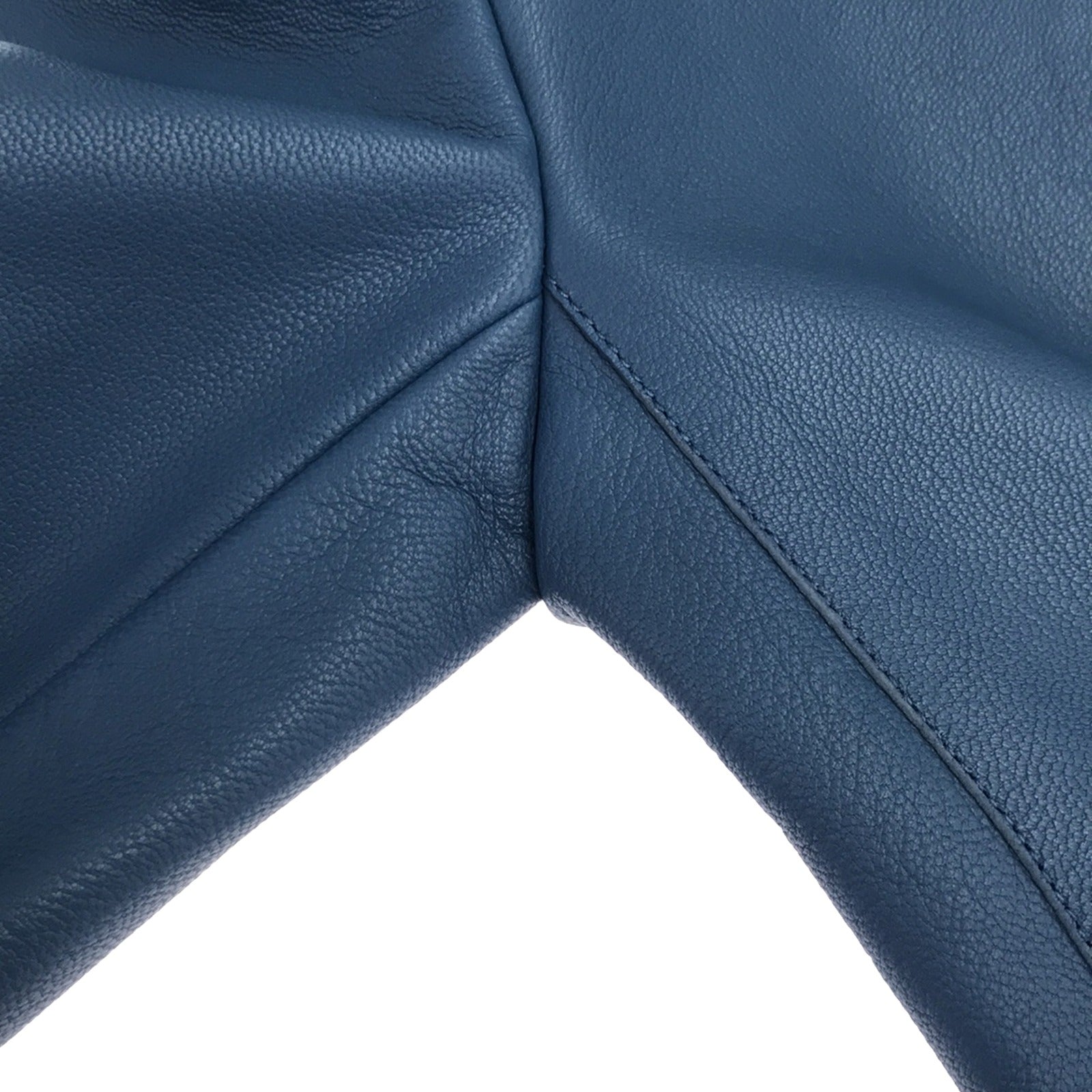 Hermes Leather Jacket Blue Women