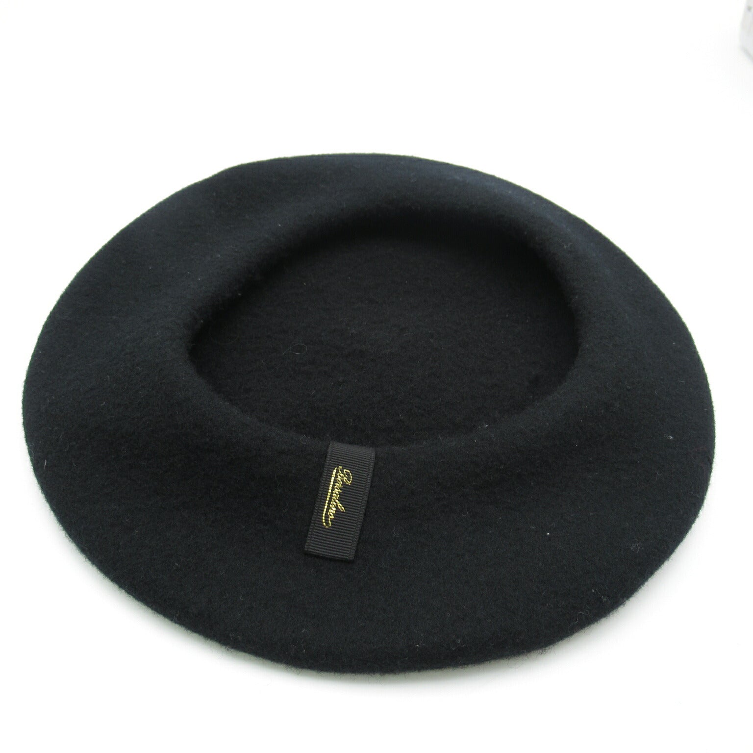 Borsalino Wool Hat Cap Black Used