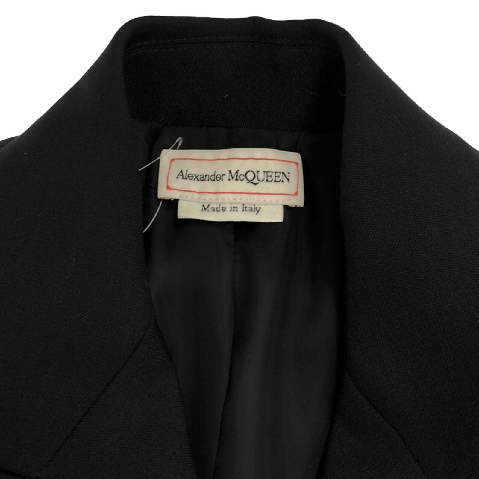 Alexander McQueen Wool Long Coat Black