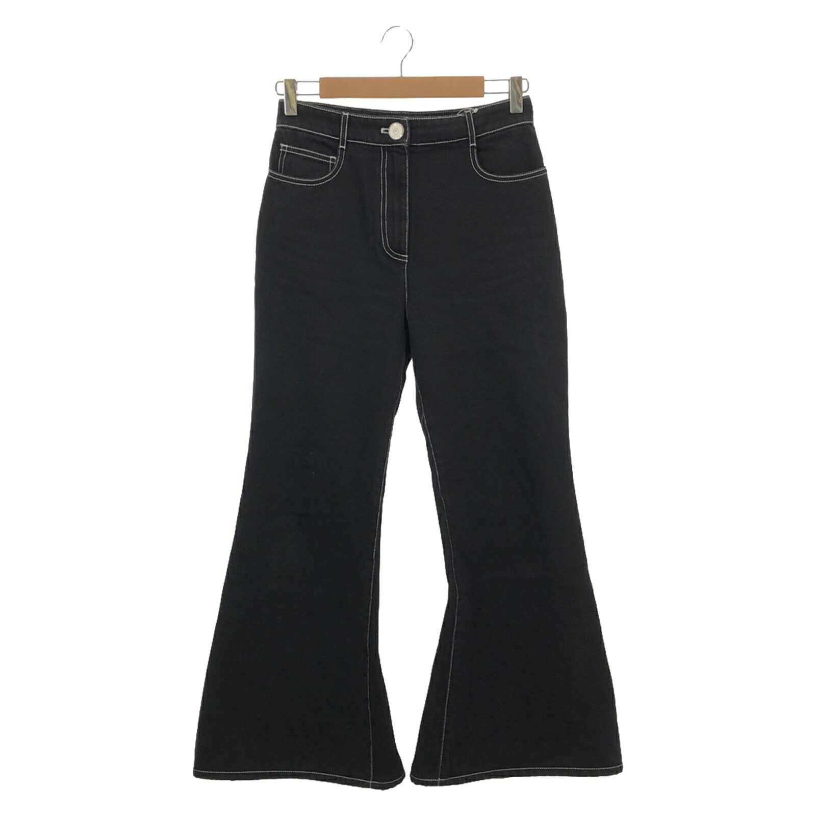 Chanel Cotton Denim Pants Black