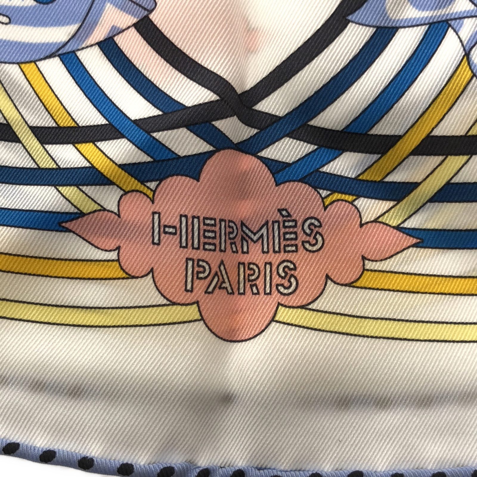 Hermes Silk Scarf White Unisex