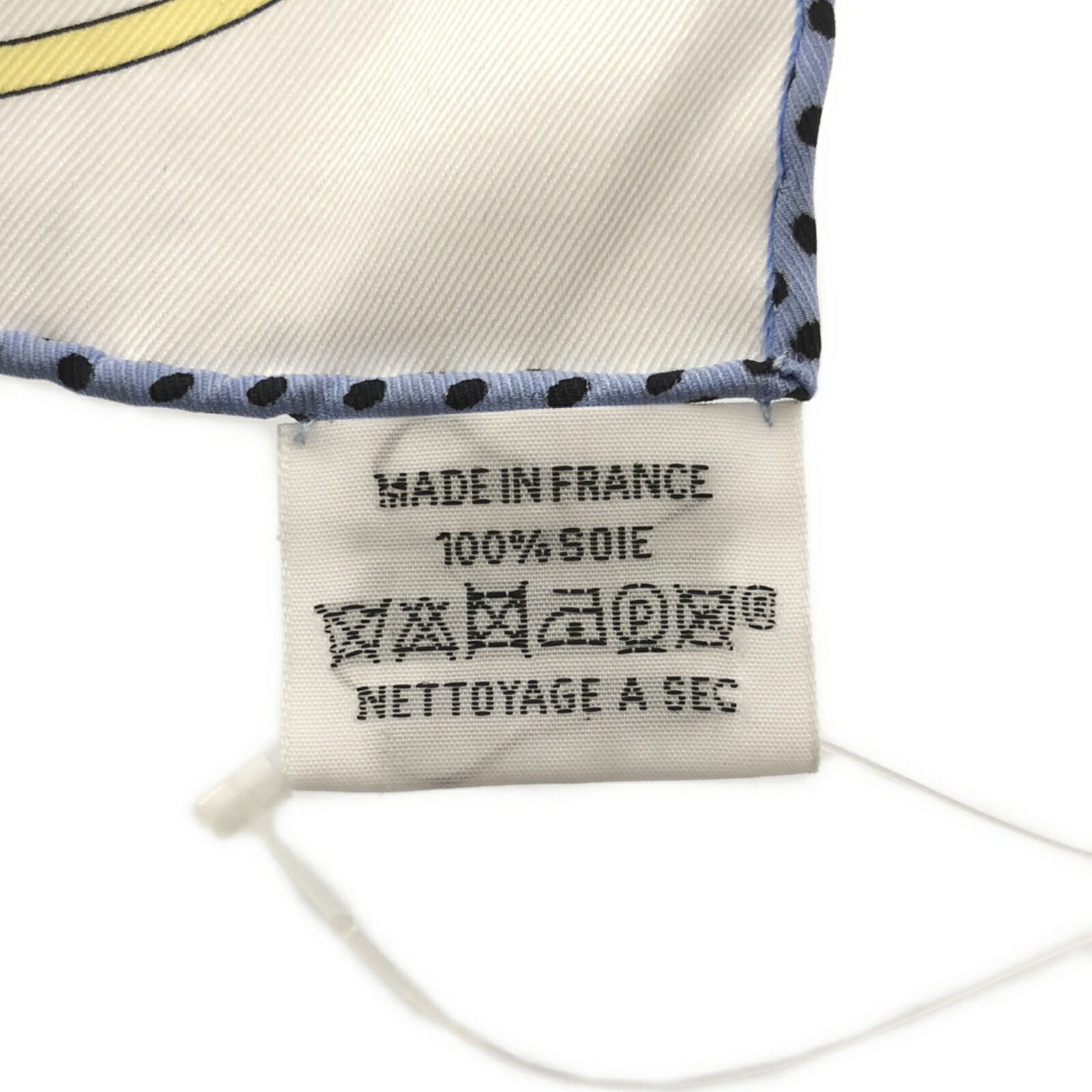 Hermes Silk Scarf White Unisex