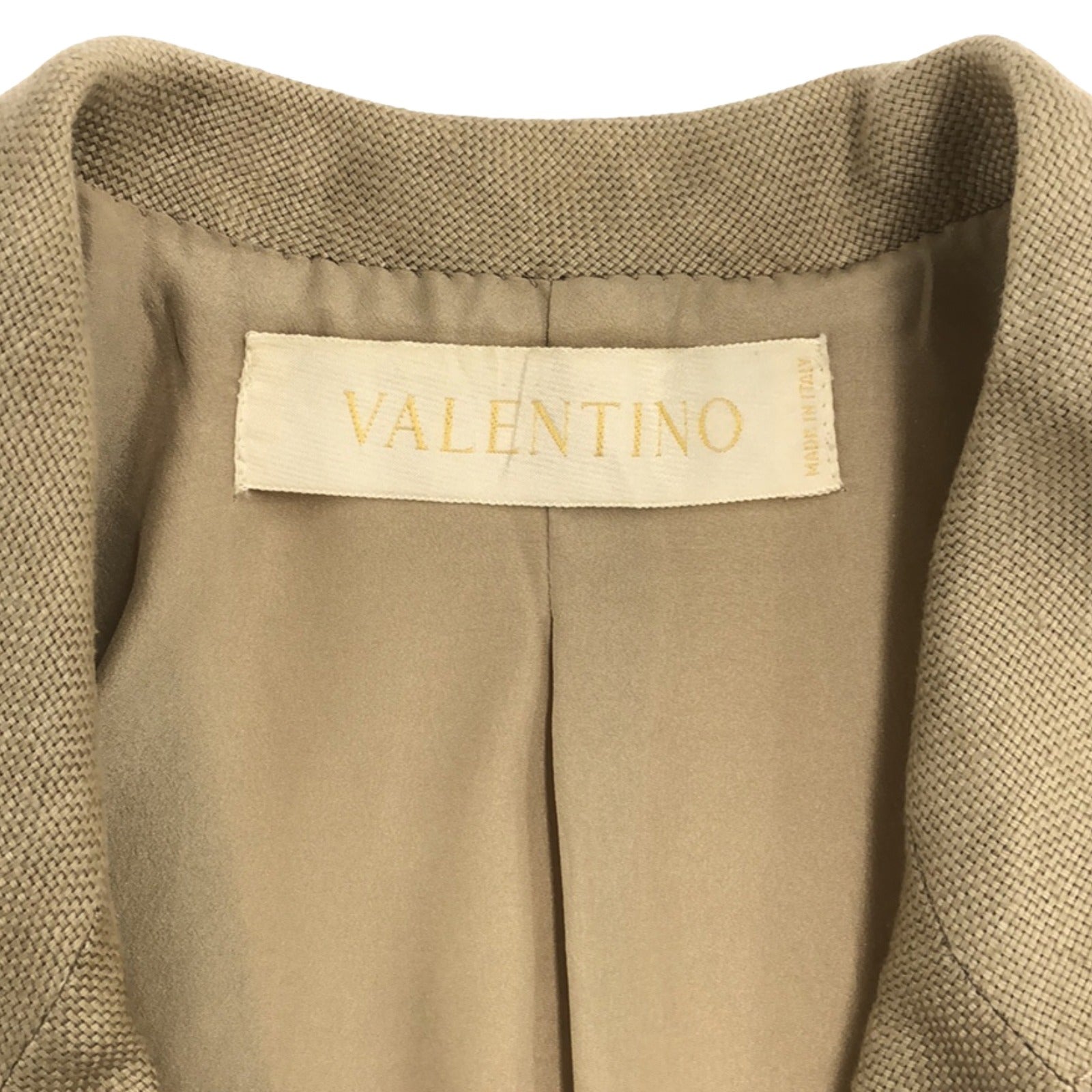 Valentino Beige Tailored Jacket Polyester