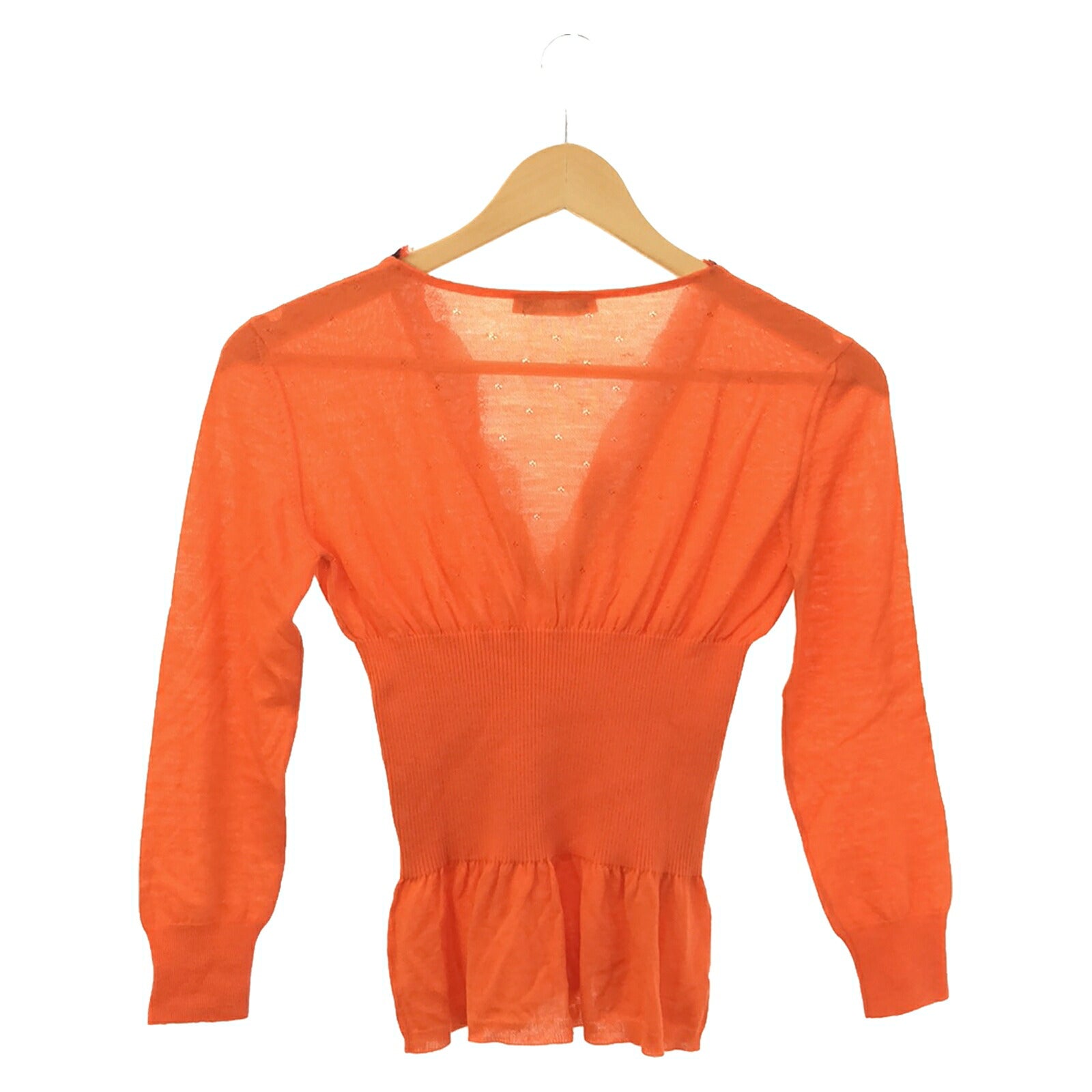 Prada Wool Cutsew Top Orange