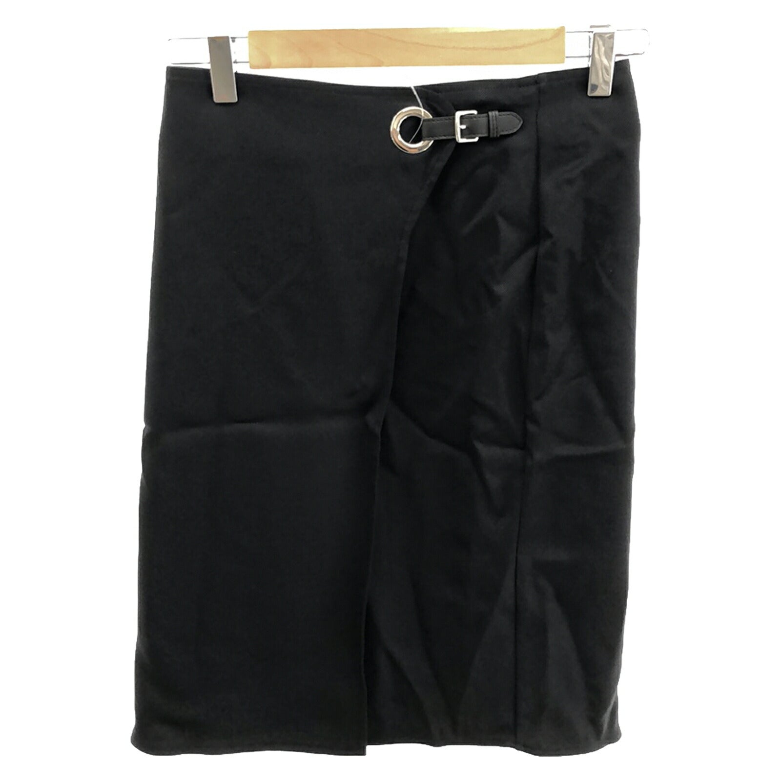 Hermes Rayon Skirt Black 2E0315D8