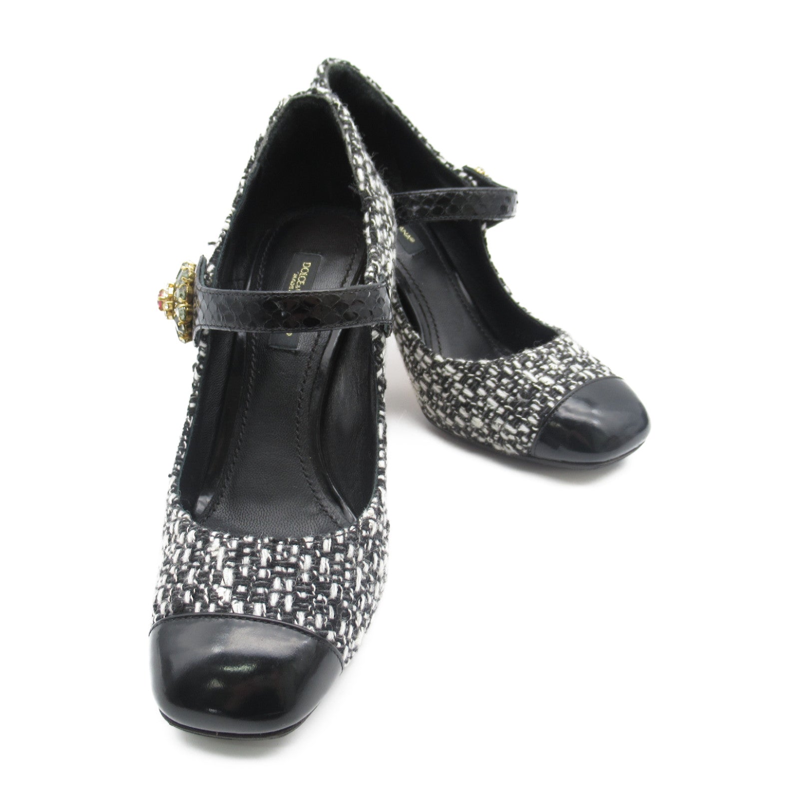 Dolce & Gabbana Tweed Canvas Pumps CD0134