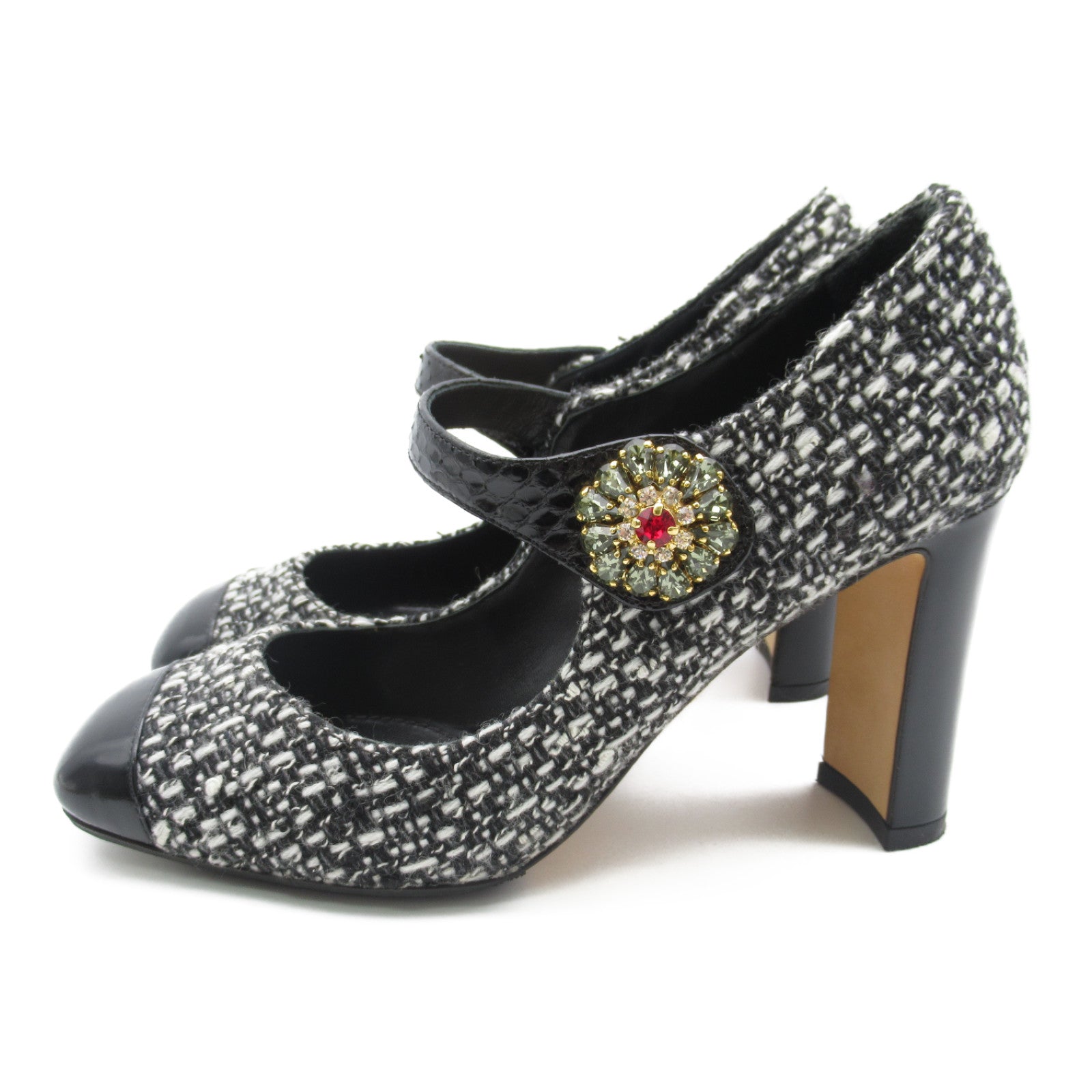 Dolce & Gabbana Tweed Canvas Pumps CD0134