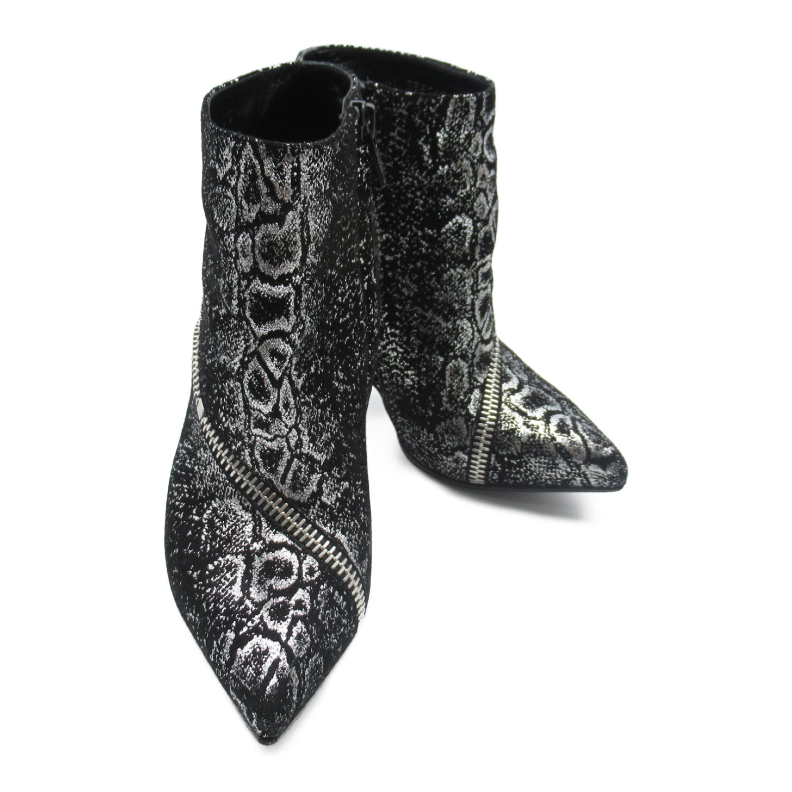 Yves Saint Laurent Python Leather Heel Short Boots