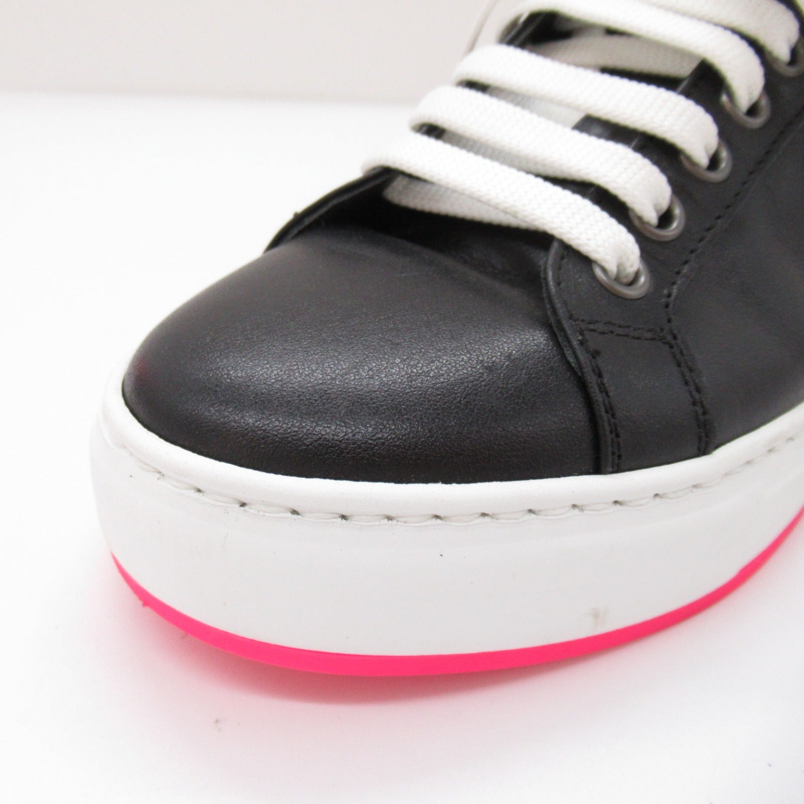 MCM Leather Sneakers Black Pink