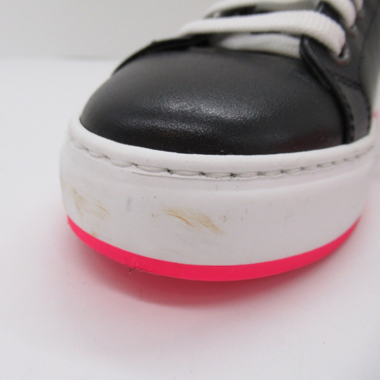 MCM Leather Sneakers Black Pink