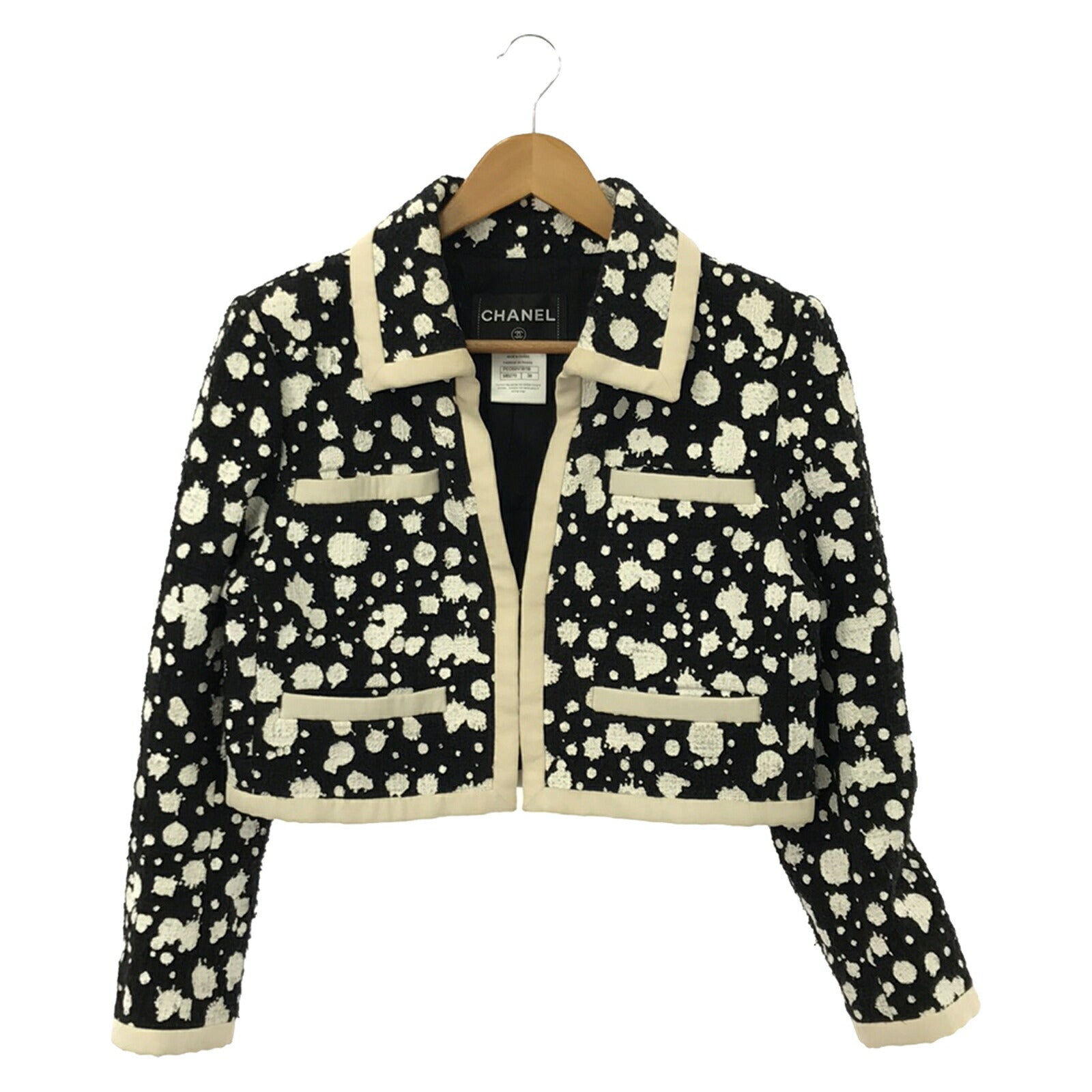 Chanel Cotton Jacket Black P51358V38118