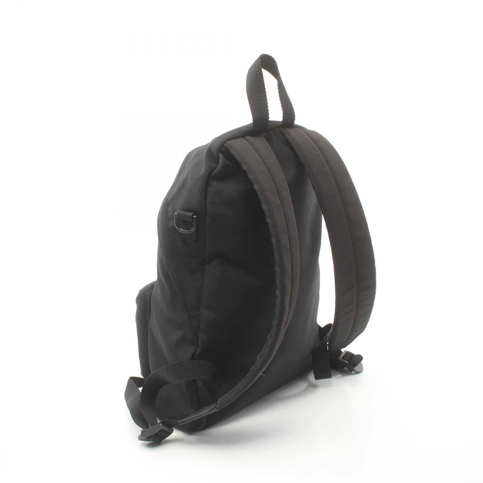 Balenciaga Nylon Canvas Backpack Black