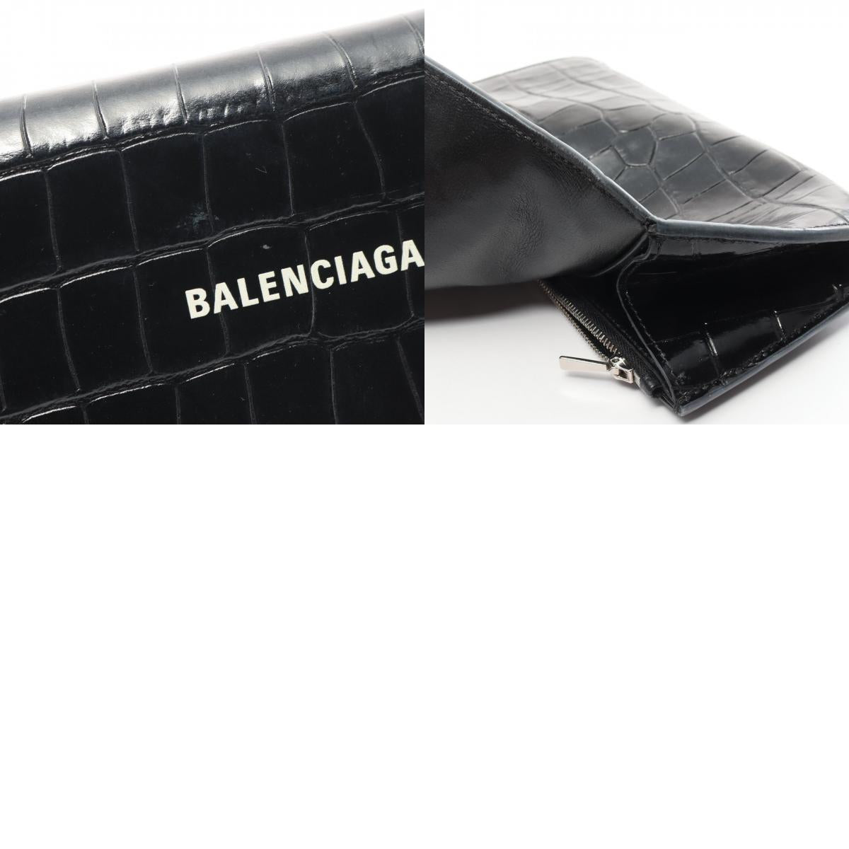 Balenciaga Leather Bifold Long Wallet