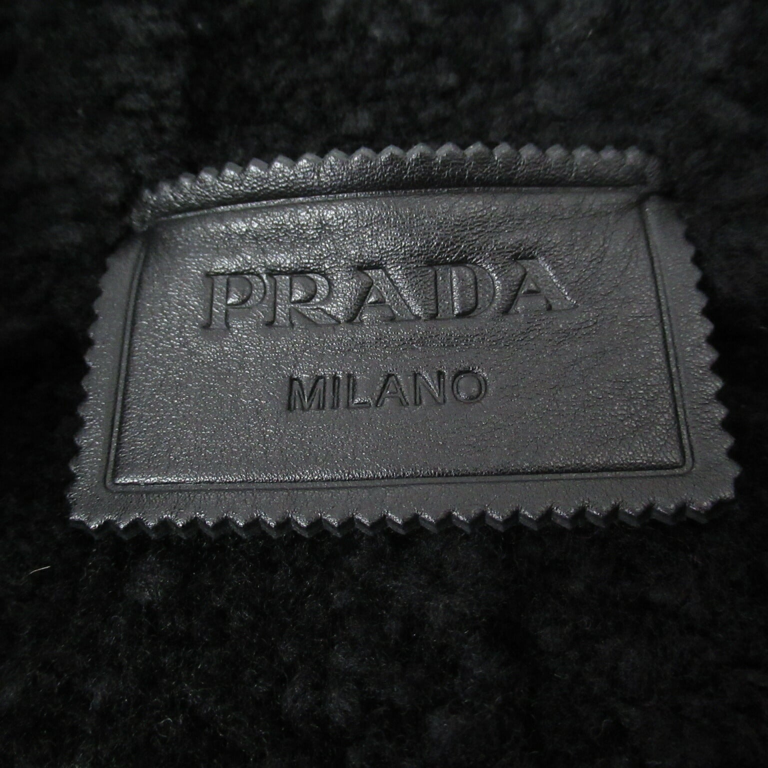 Prada Shearling Coat Black UPW405