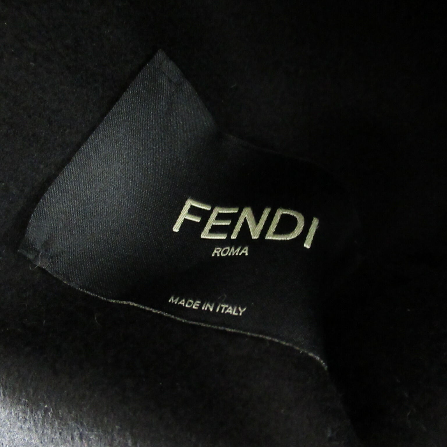 Fendi Sheepskin FF Logo Zip-Up Jacket