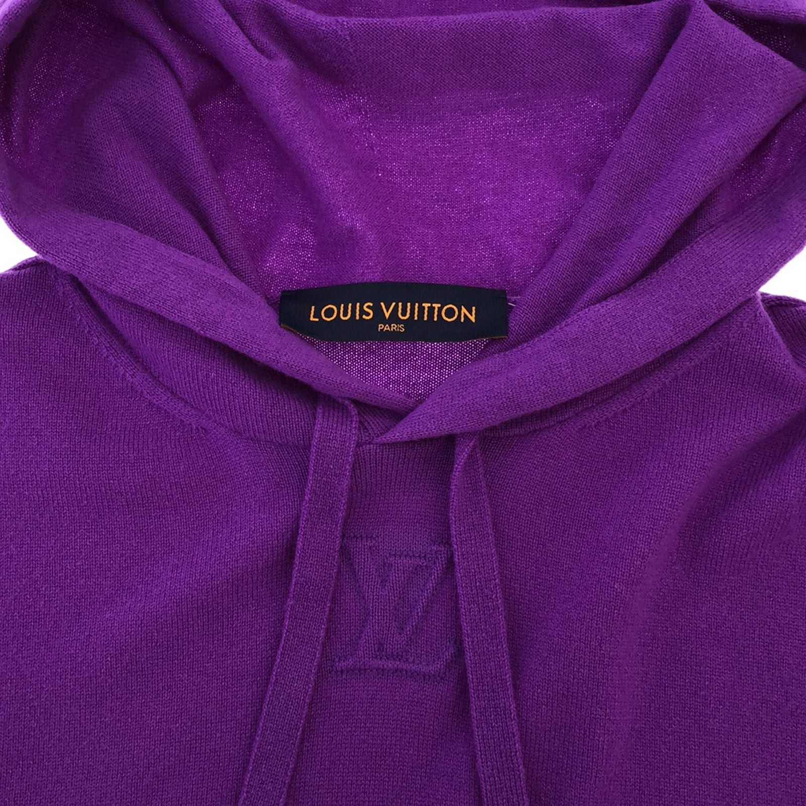 Louis Vuitton Cashmere Hoodie Sweater Purple