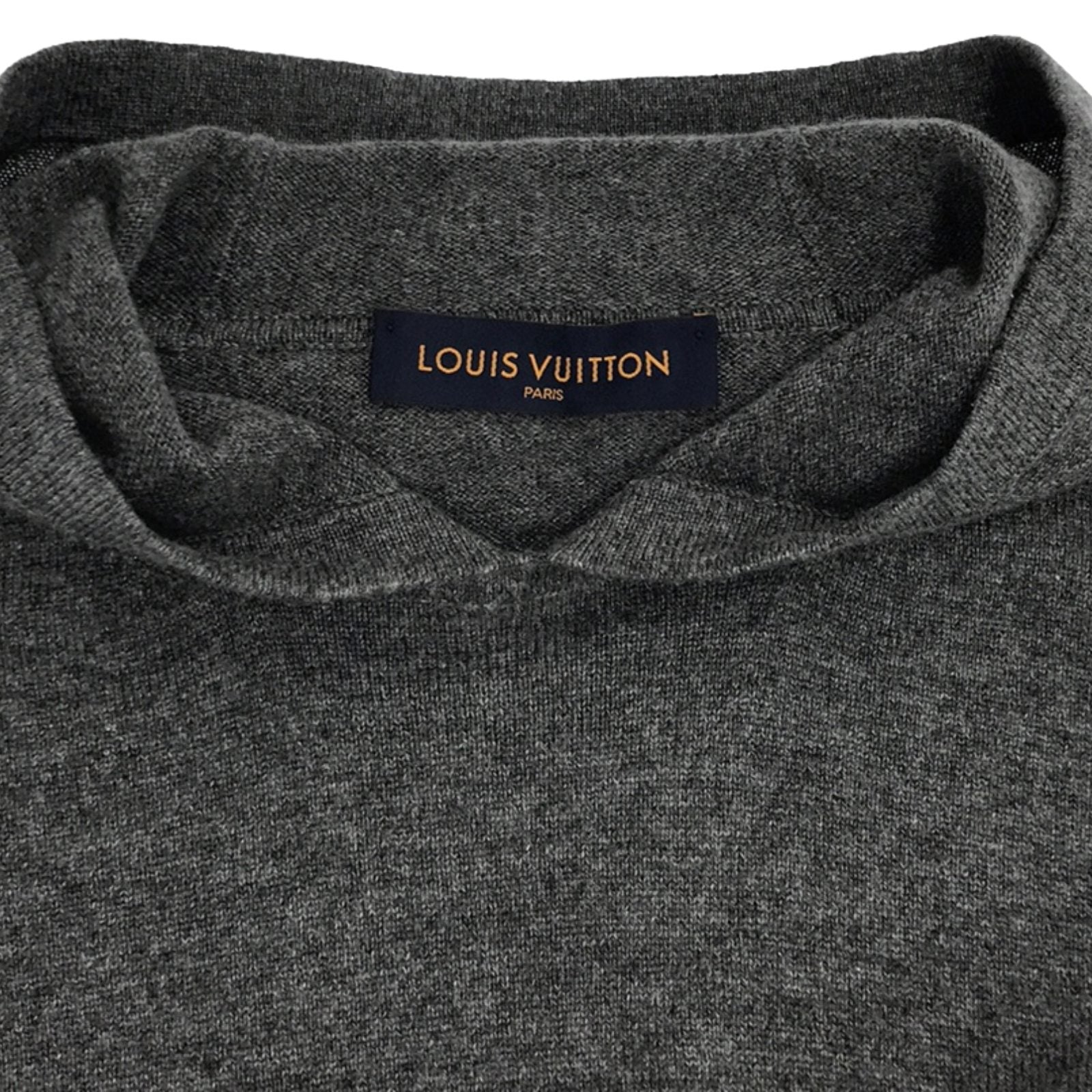 Louis Vuitton Cashmere Hoodie Sweater Gray