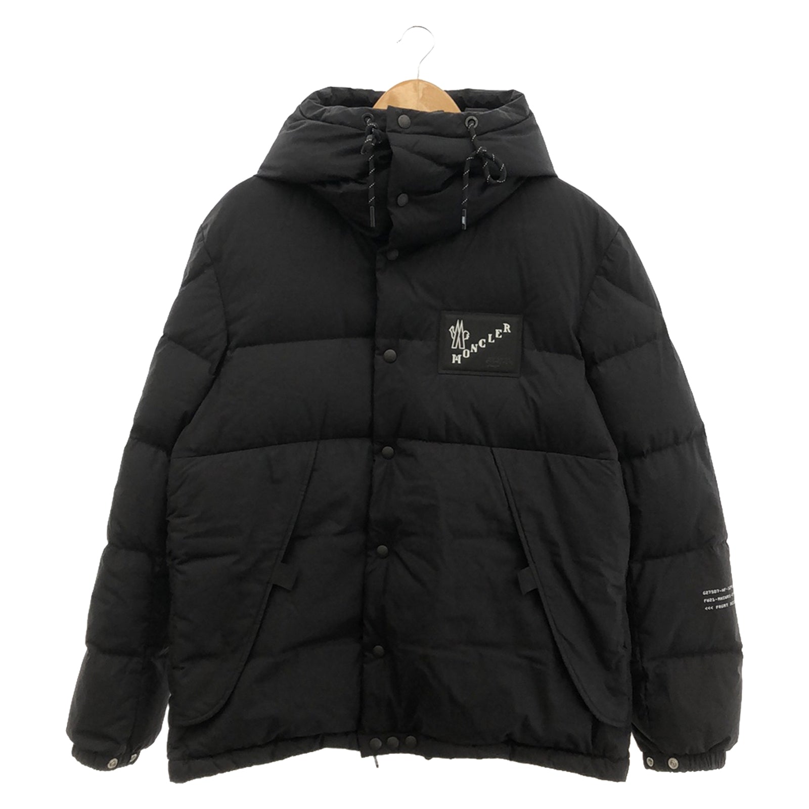 Moncler Flagment Cotton Down Jacket Black