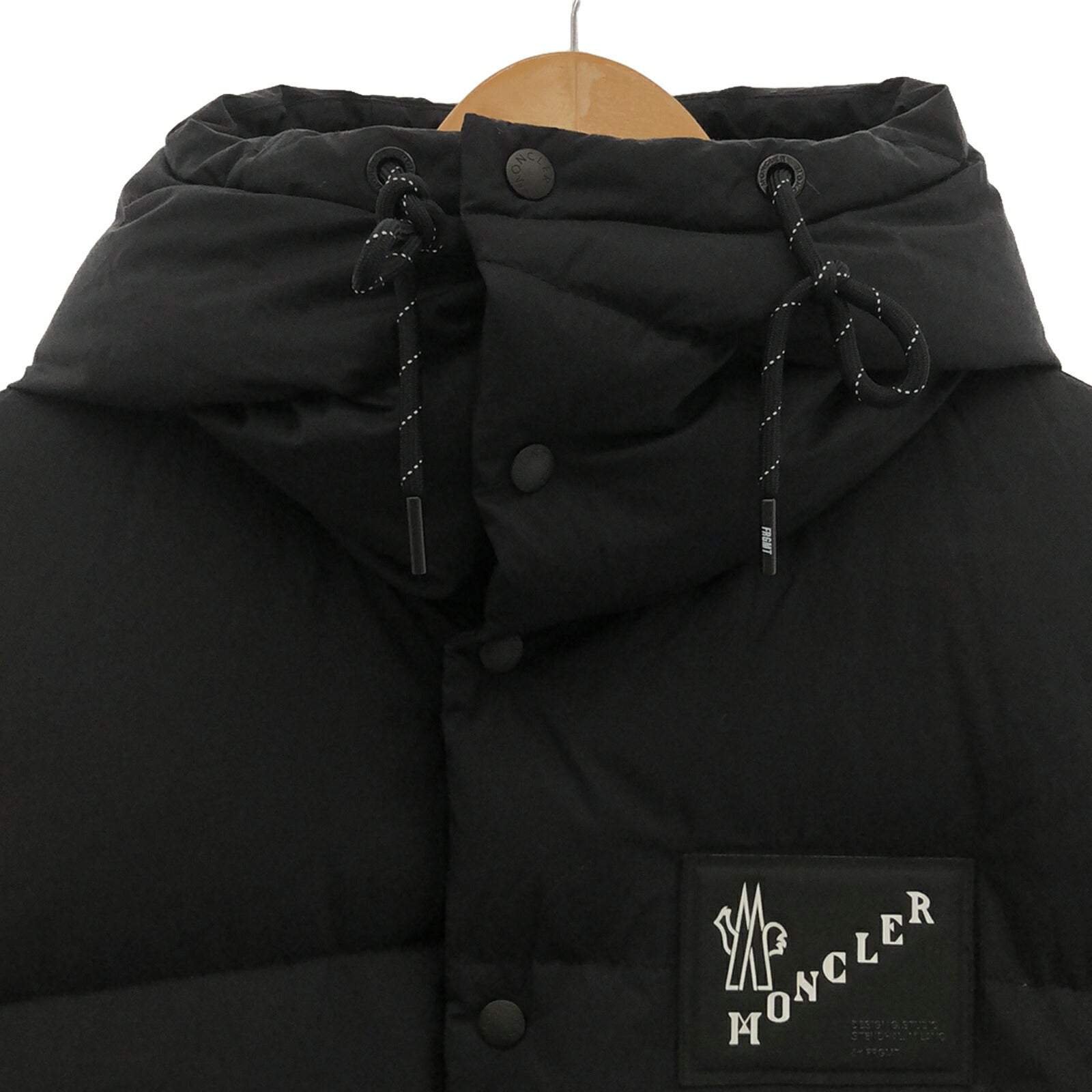 Moncler Flagment Cotton Down Jacket Black