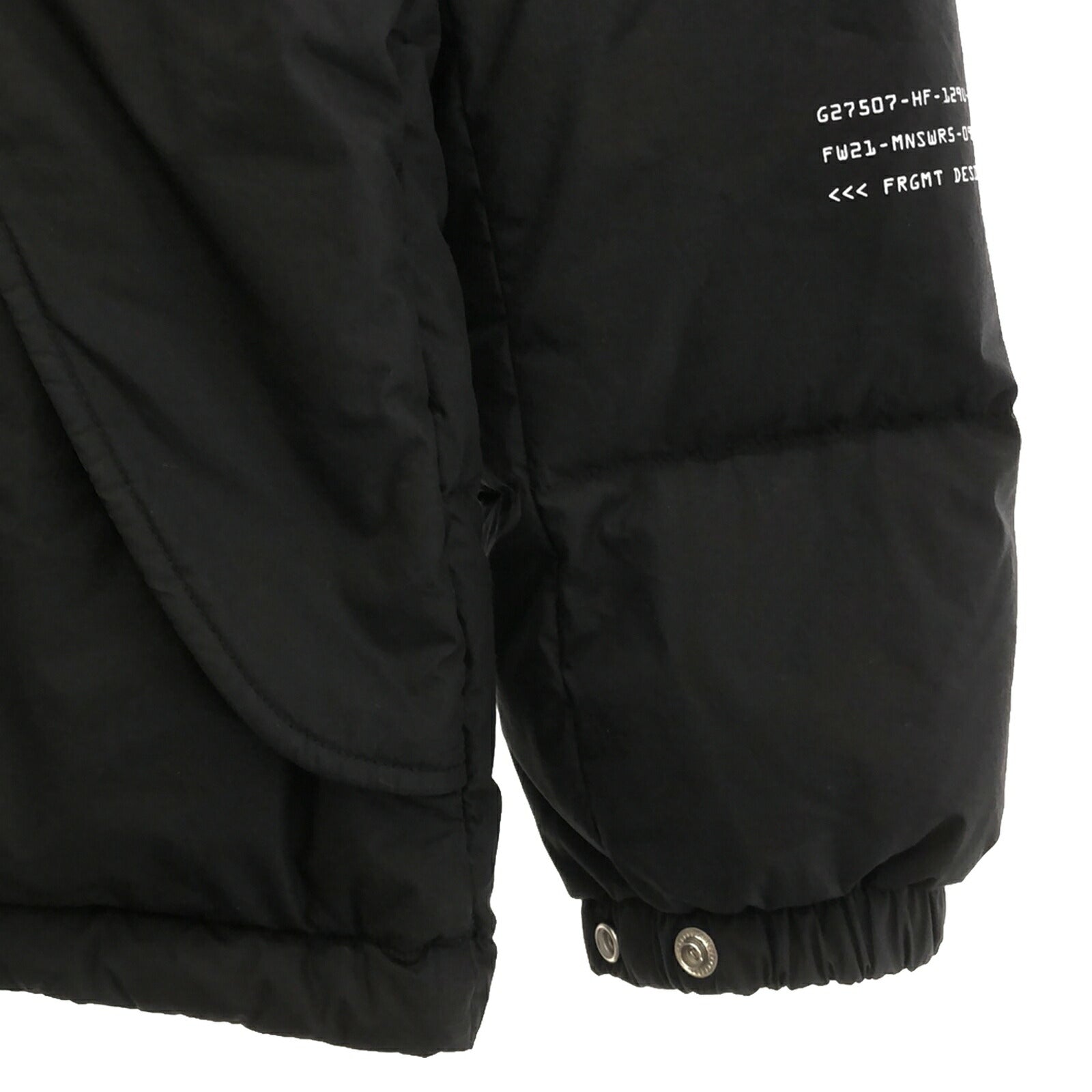 Moncler Flagment Cotton Down Jacket Black