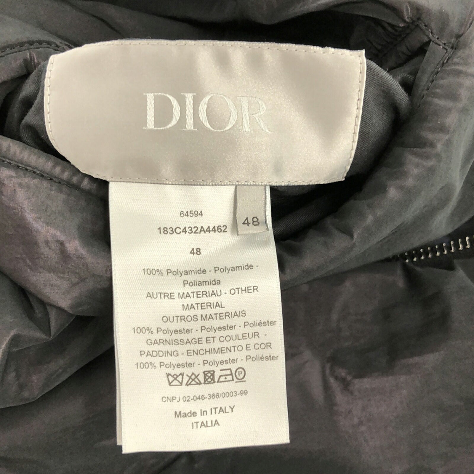 Dior Men's Black Polyamide Blouson