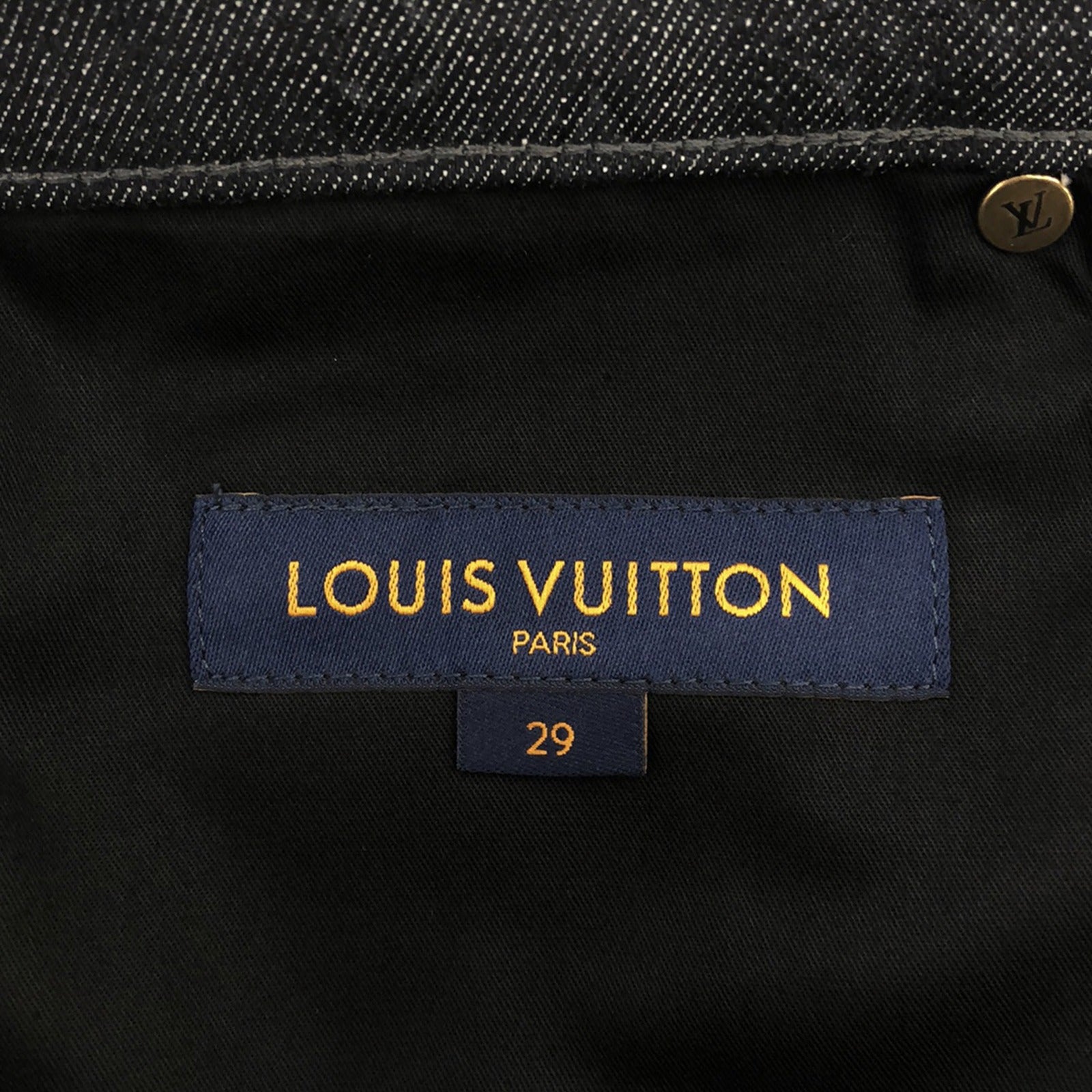 Louis Vuitton Cotton Denim Pants Black