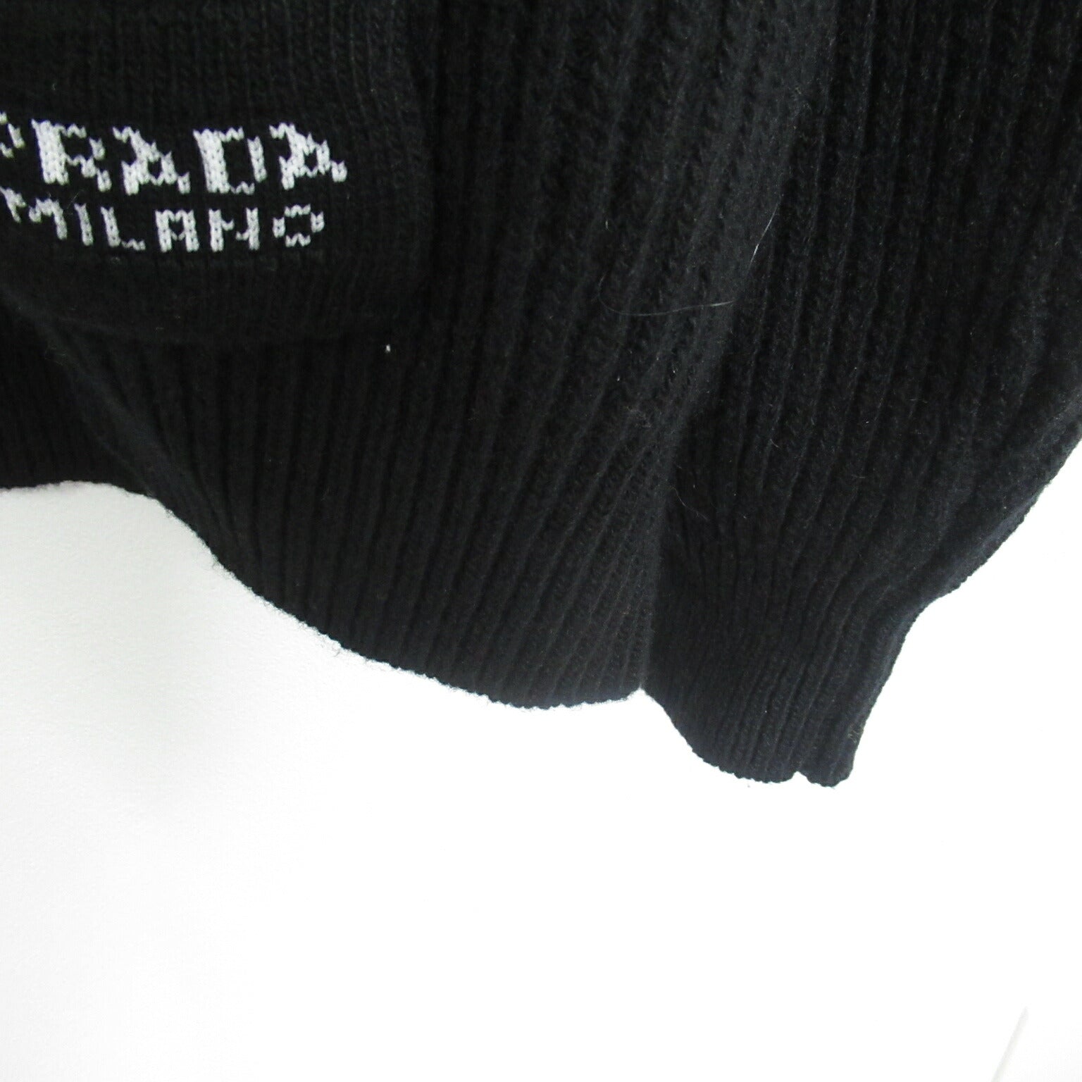 Prada Wool Zip Cardigan Black Men