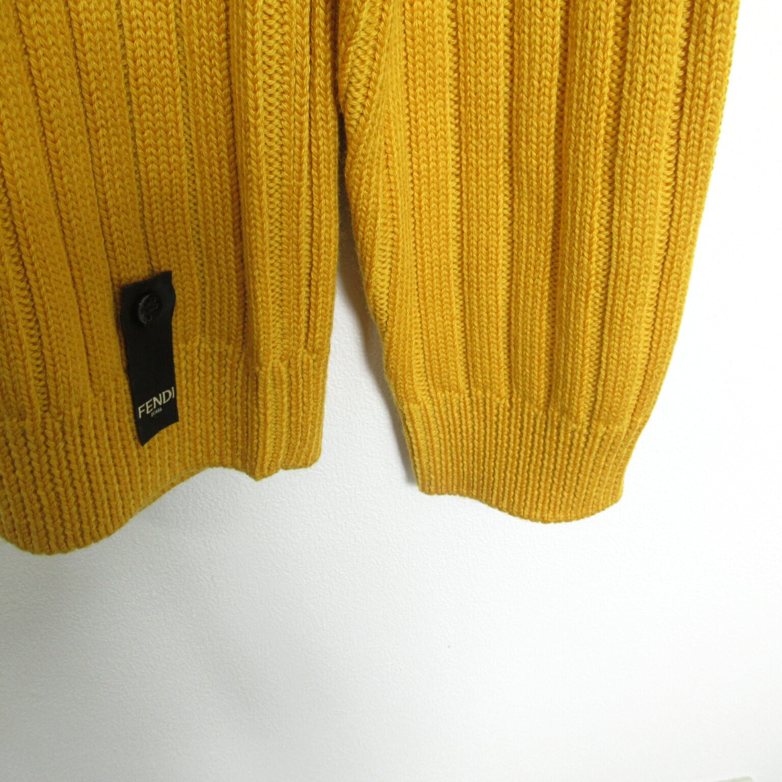 Fendi Wool Sweater Yellow Men