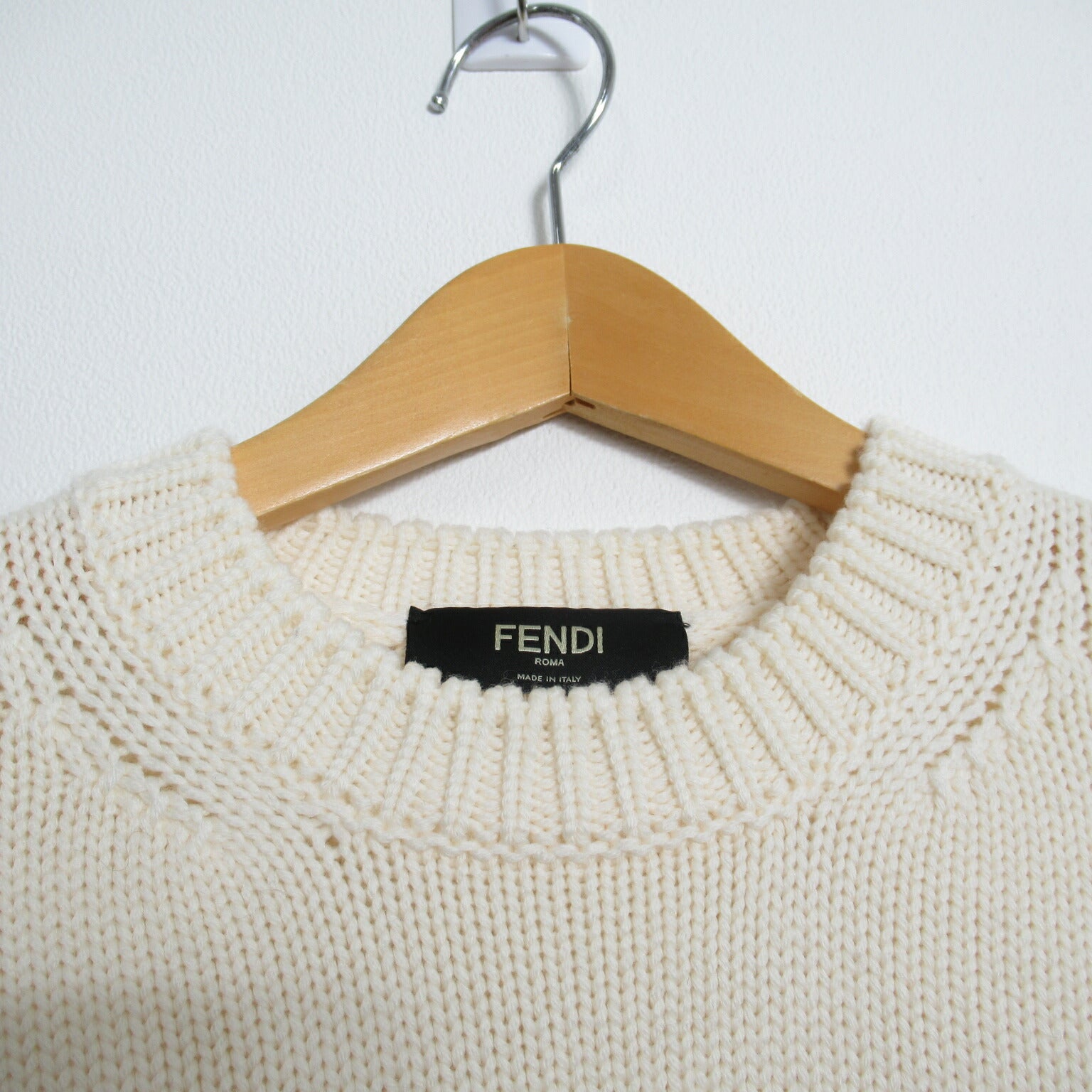 Fendi Wool Sweater White Men