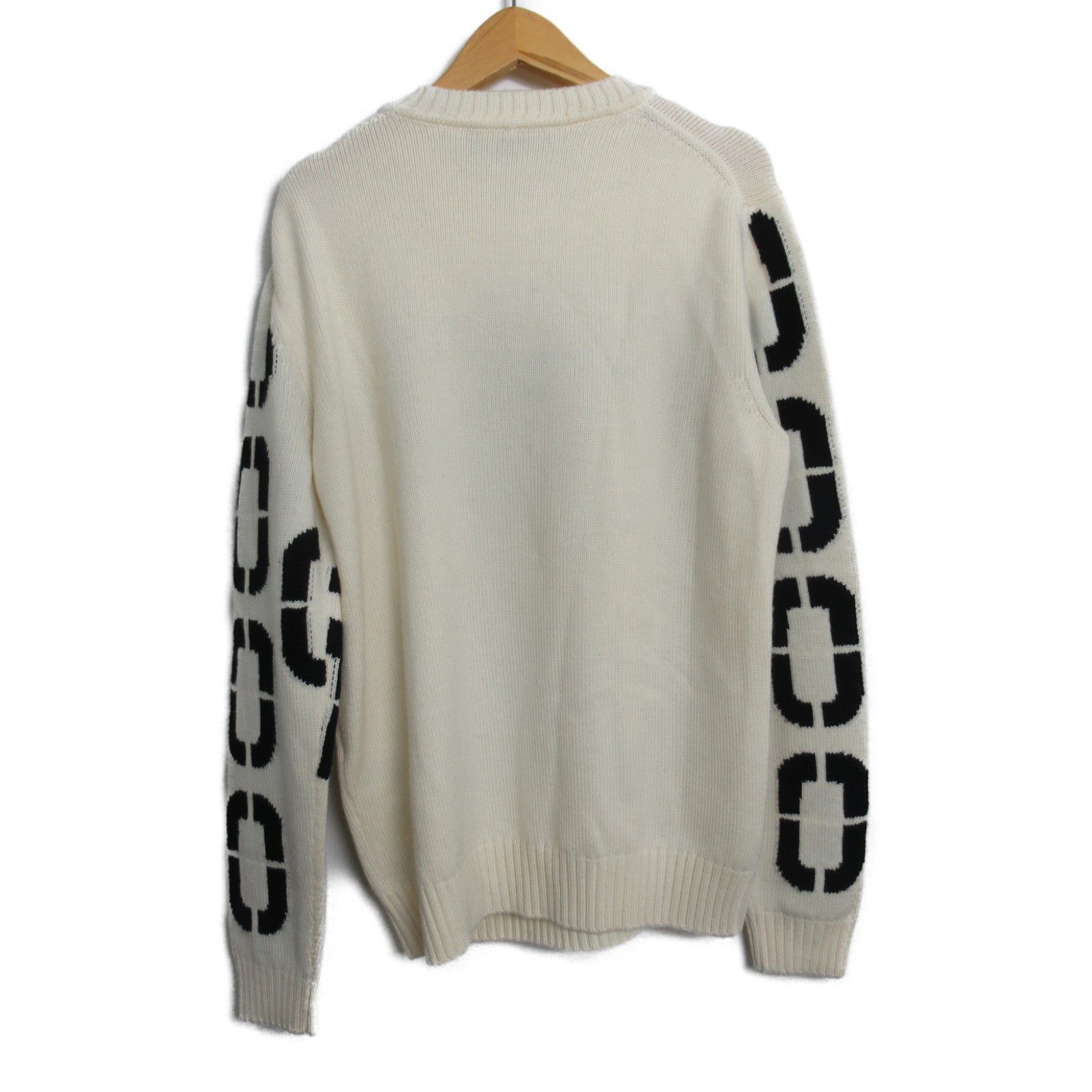 Fendi Wool Sweater White/Black Men