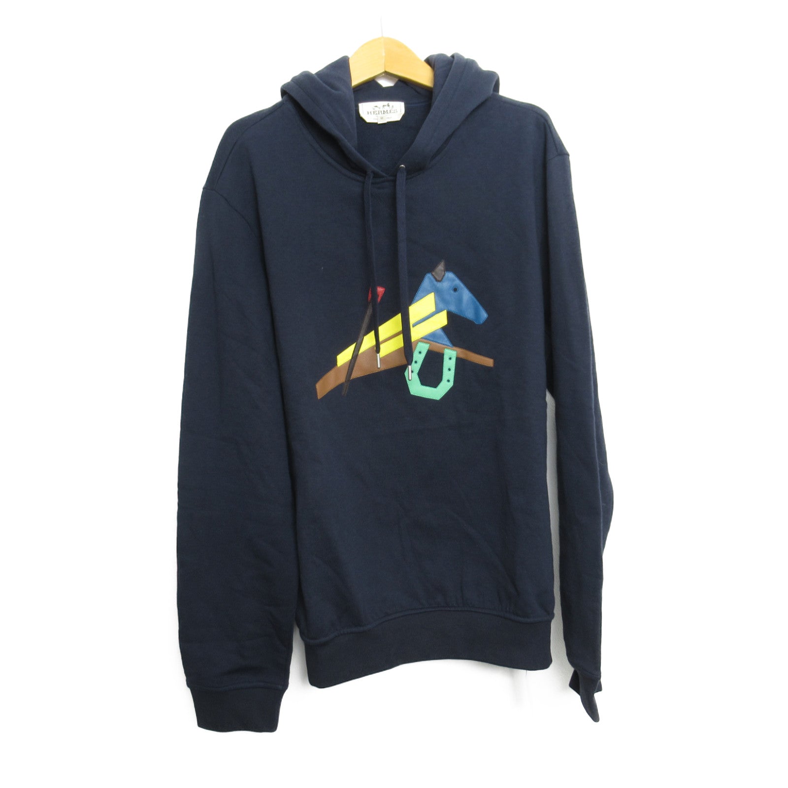 Hermes Cotton Hoodie Sweatshirt Navy