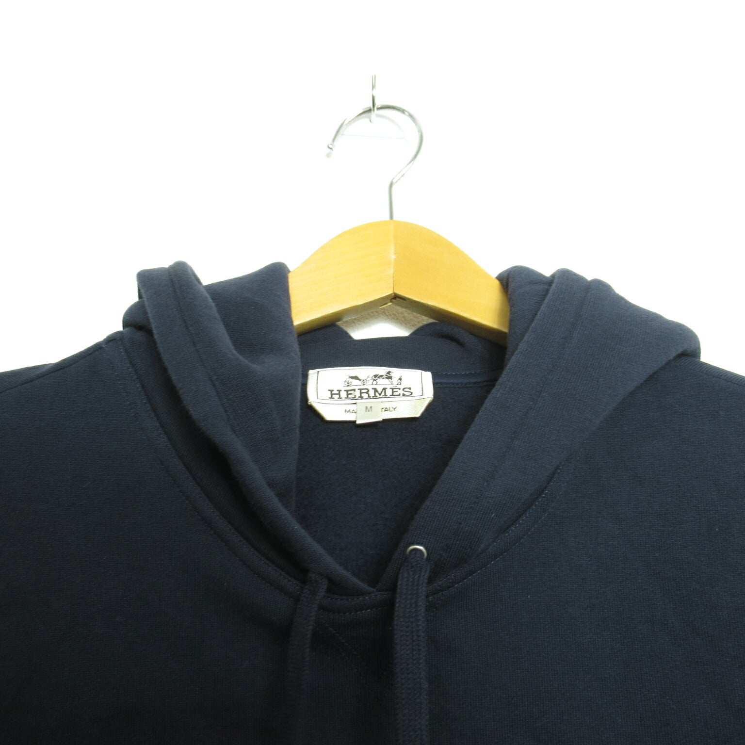 Hermes Cotton Hoodie Sweatshirt Navy