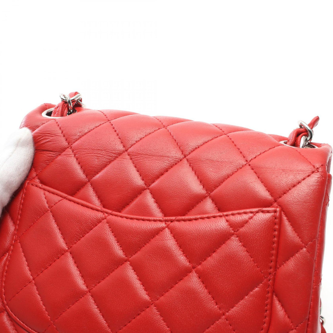 Chanel Mini Matelasse Shoulder Bag Red