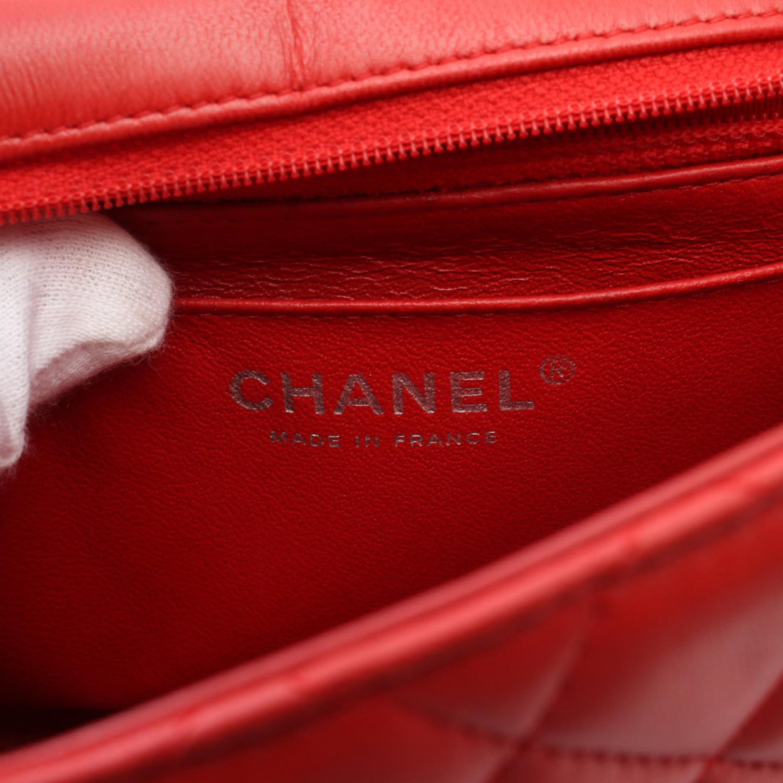 Chanel Mini Matelasse Shoulder Bag Red