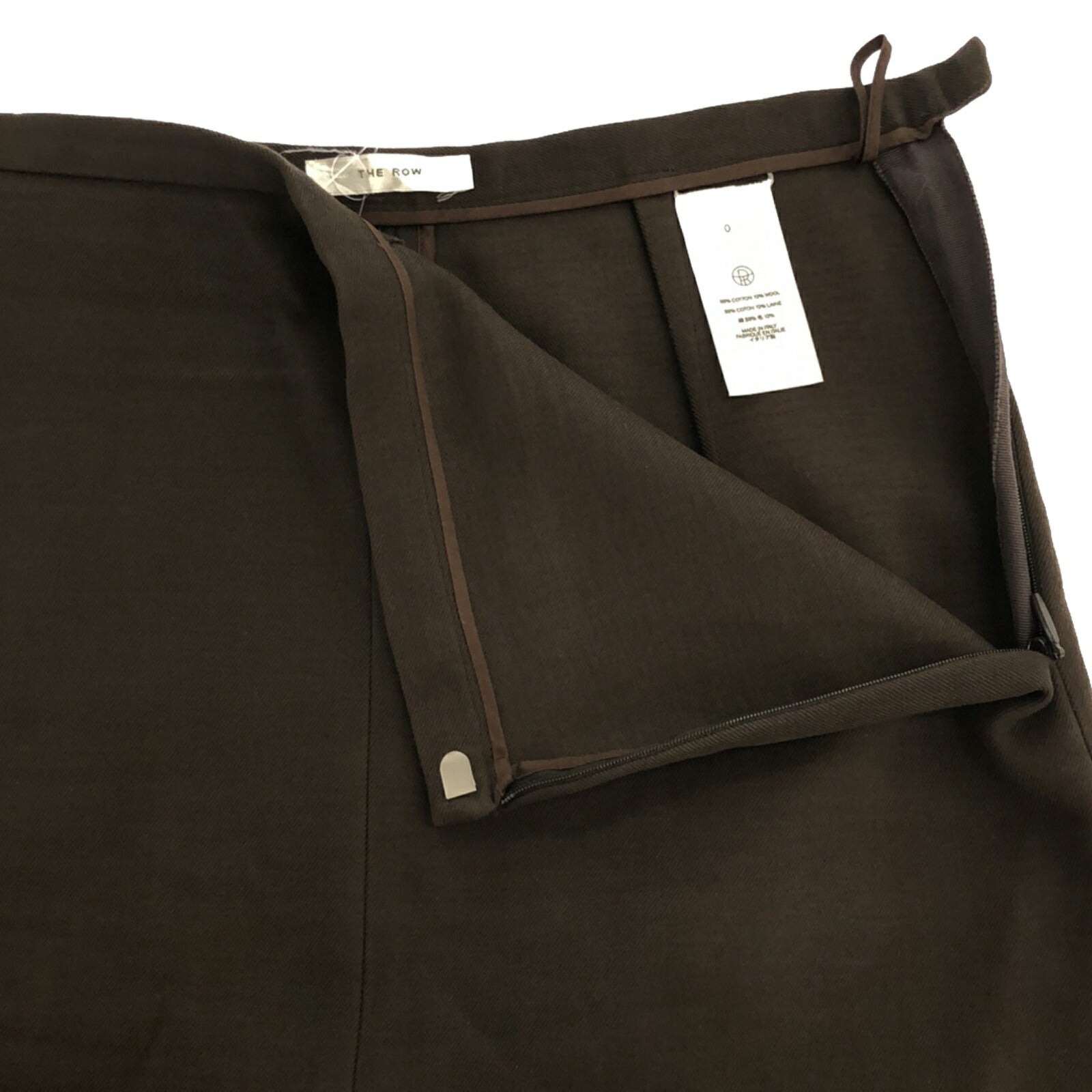 The Row Cotton Long Skirt Brown