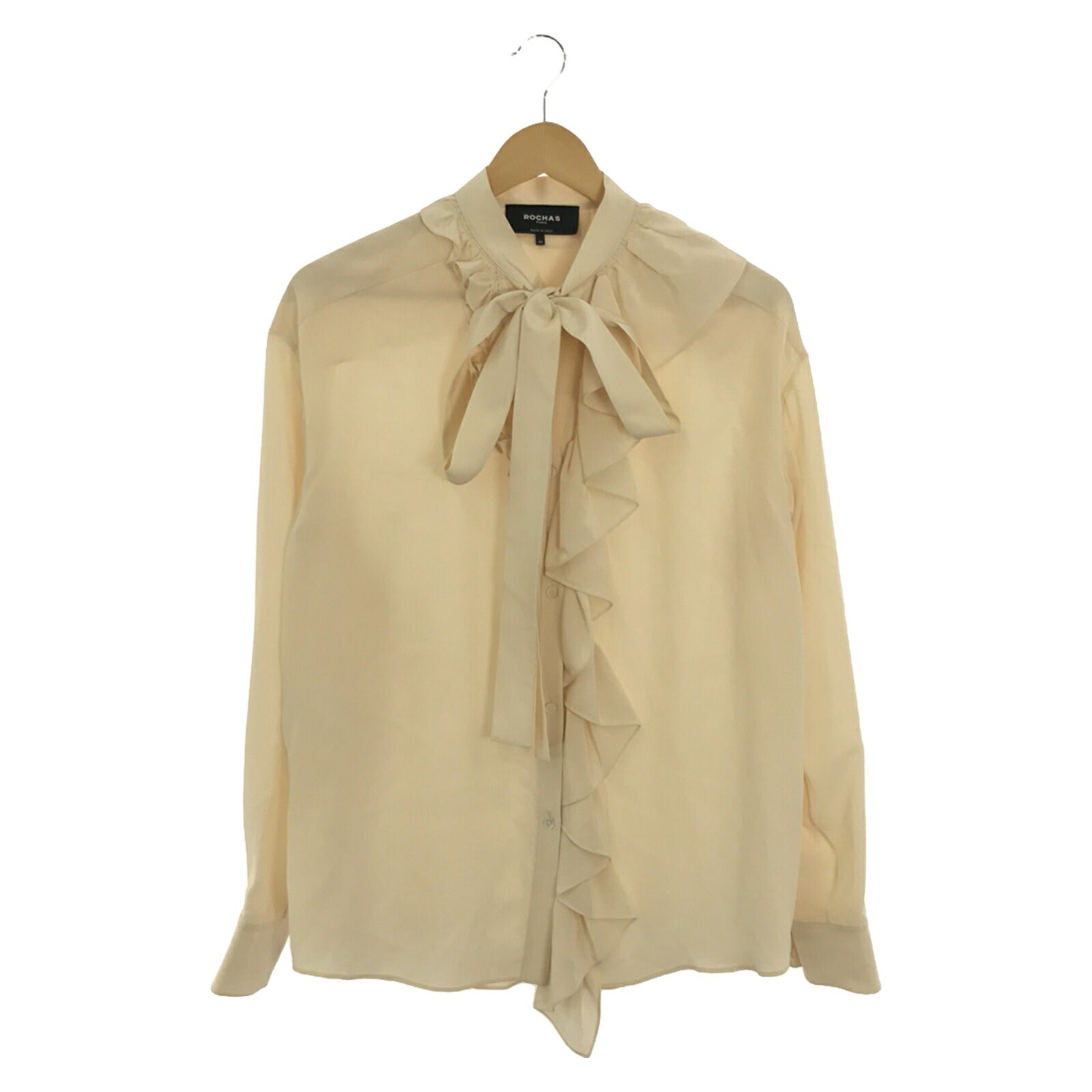 Silk Blouse Top Ivory Women