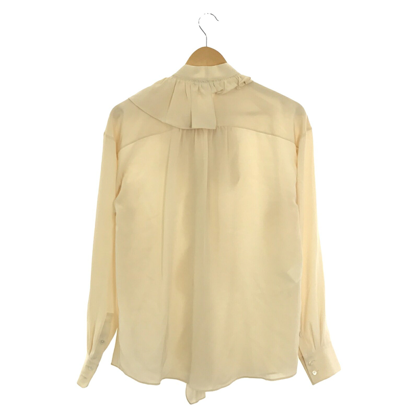 Silk Blouse Top Ivory Women