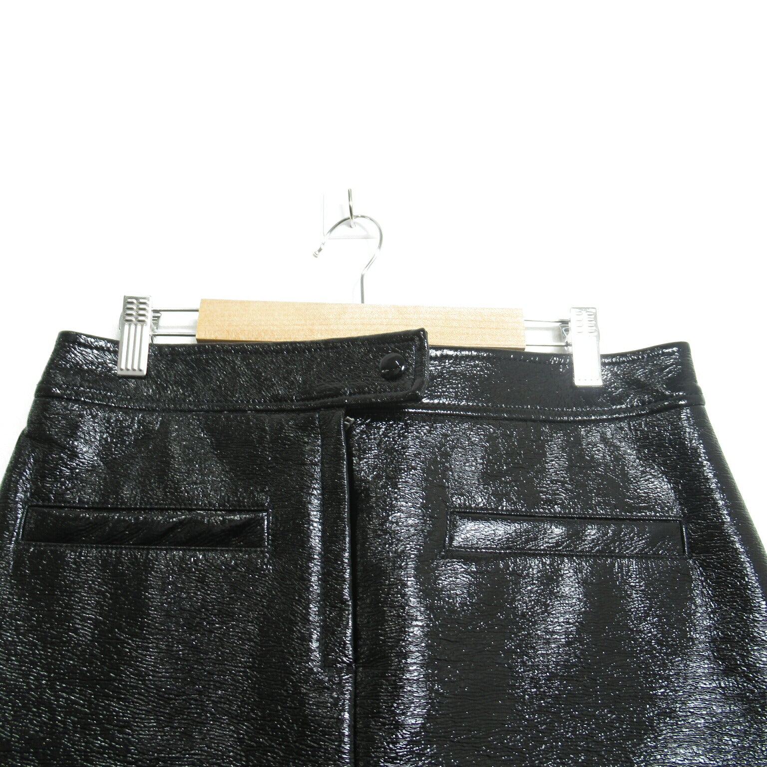 COURREGES Cotton Skirt Black Used