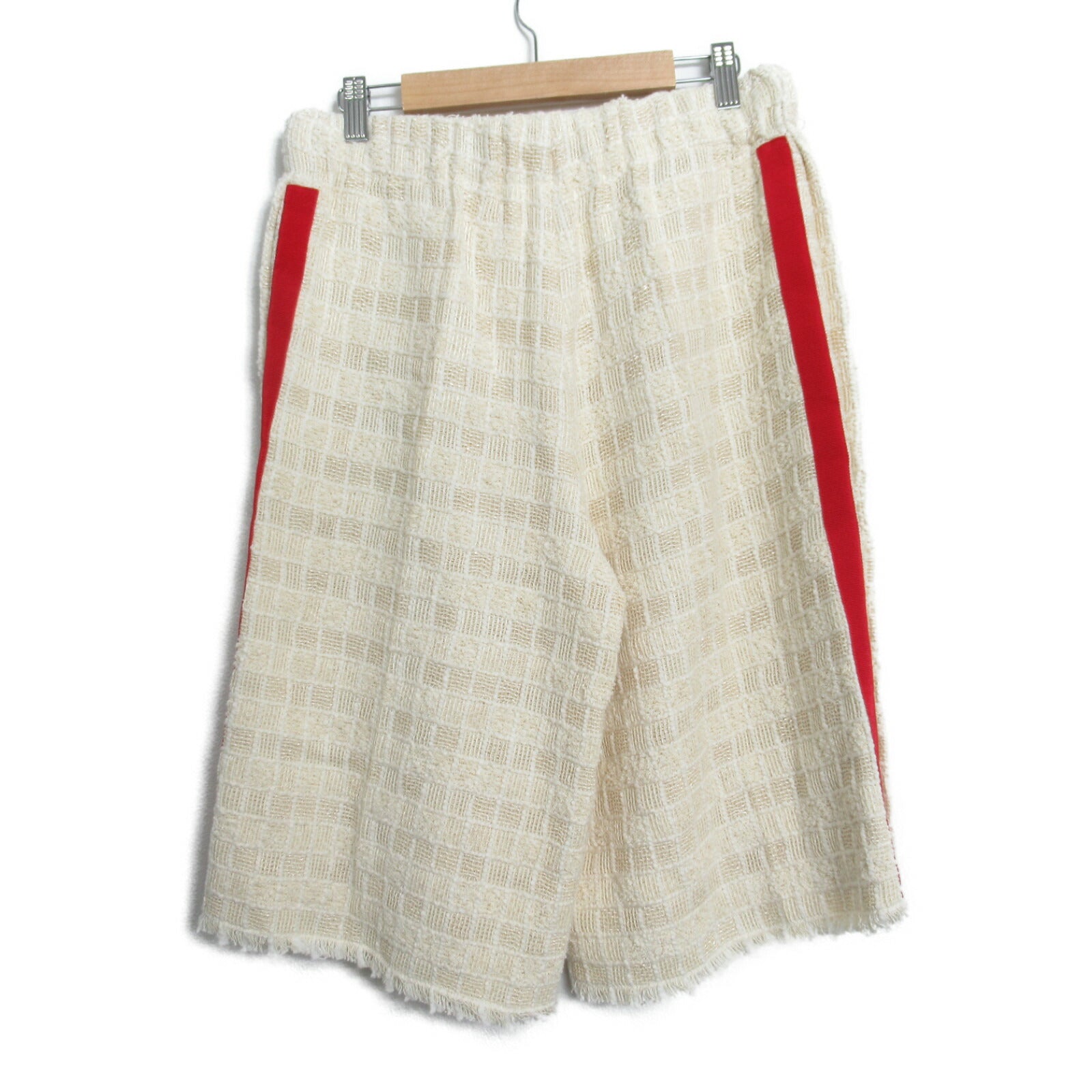 Gucci Cotton Pants Ivory/Red