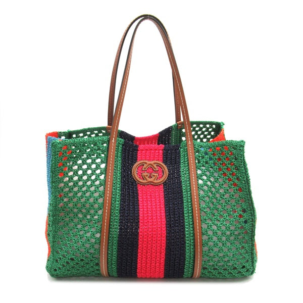 Gucci Woven Interlocking G Tote Bag  Others Tote Bag 746006 in Good condition
