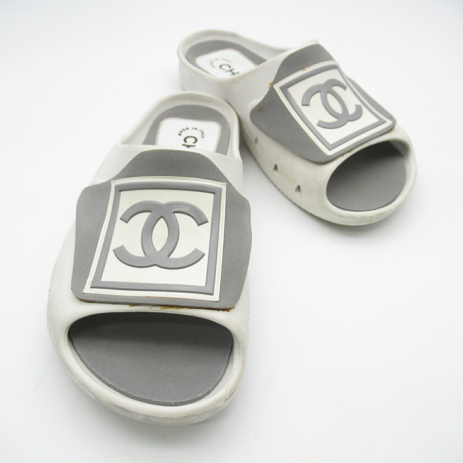 Chanel Women's Rubber Sandals White