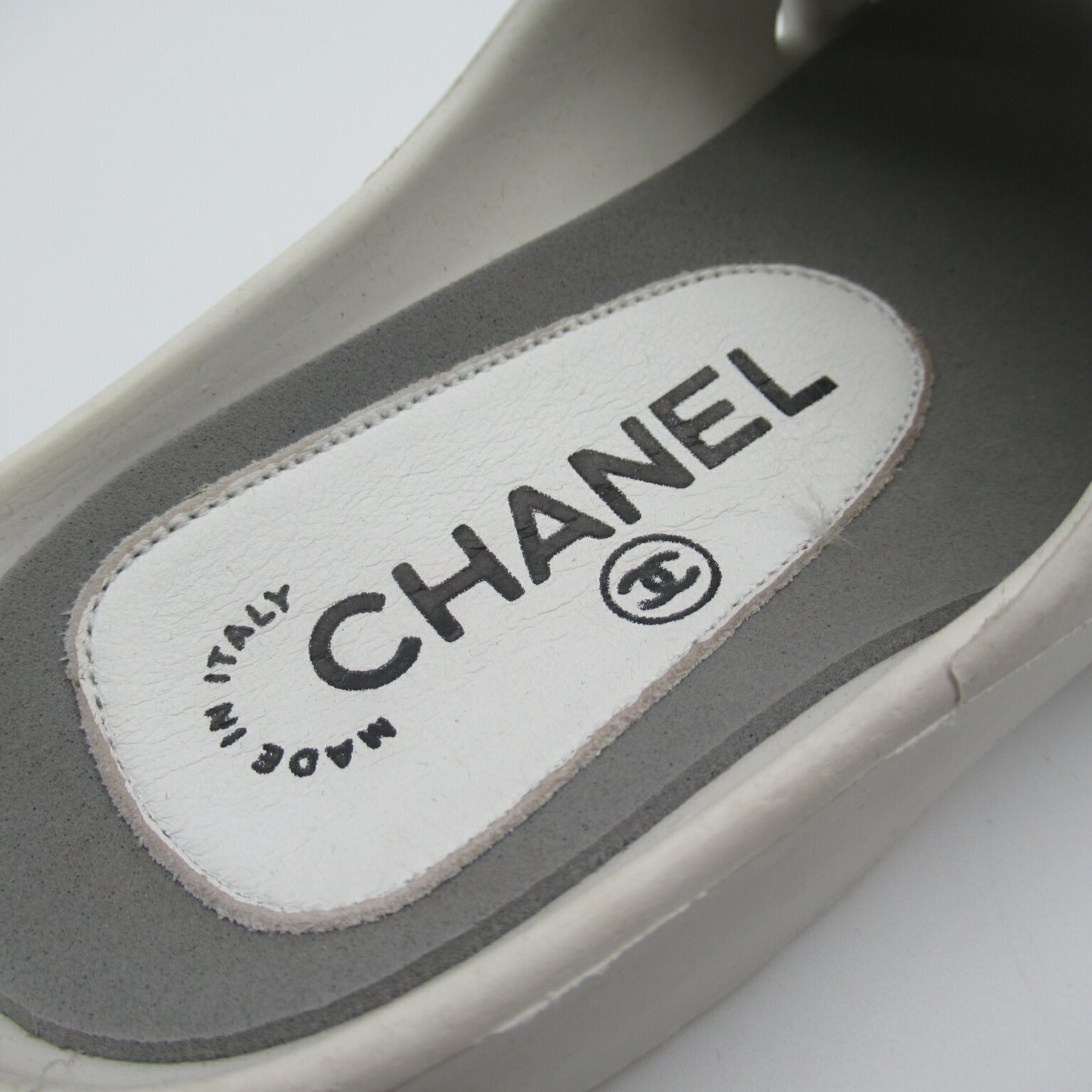 Chanel Women's Rubber Sandals White