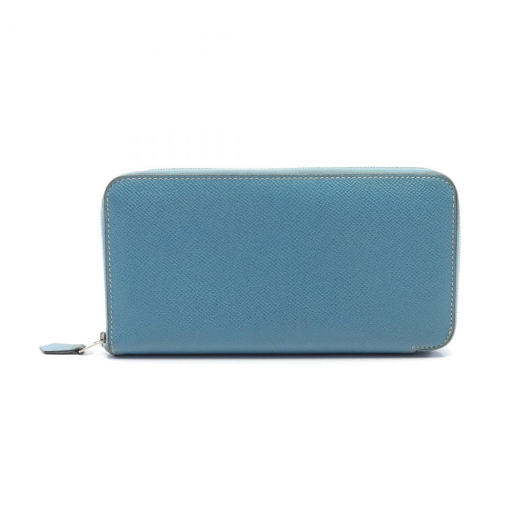 Hermes Azap Long Classic Epsom Wallet Blue