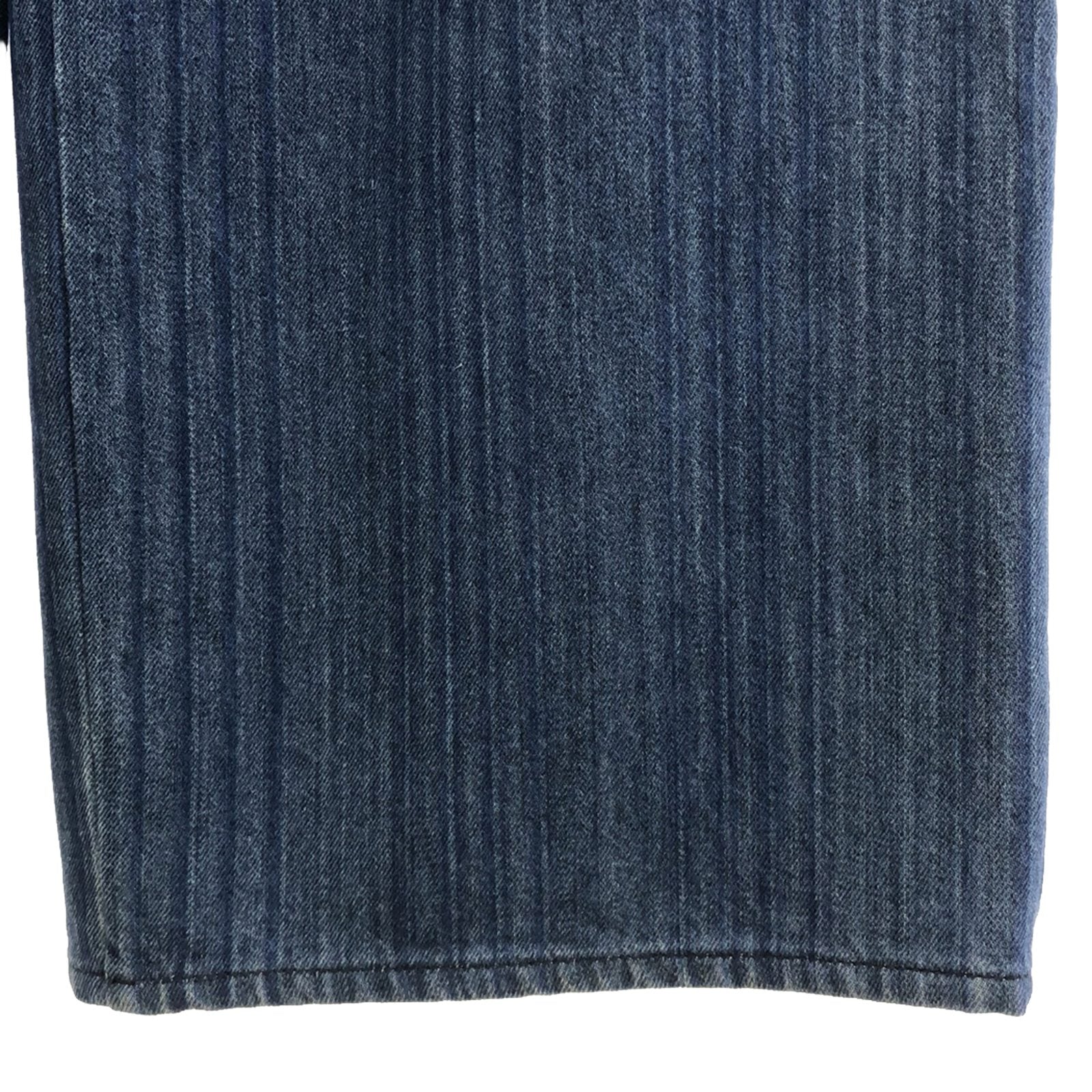 Chanel Denim Wide Pants Cotton Blue