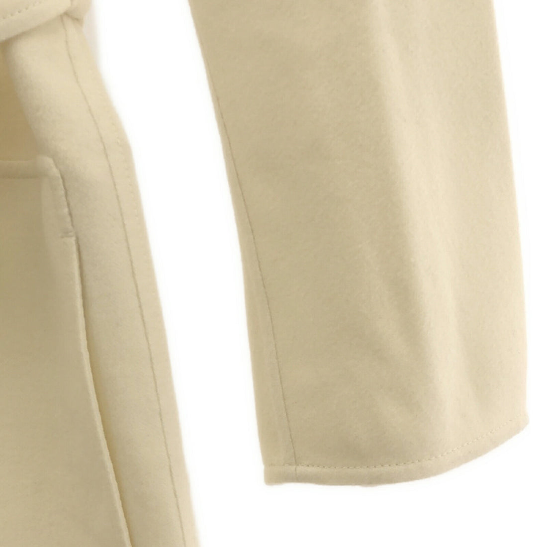 Hermes 2way Cashmere Coat White