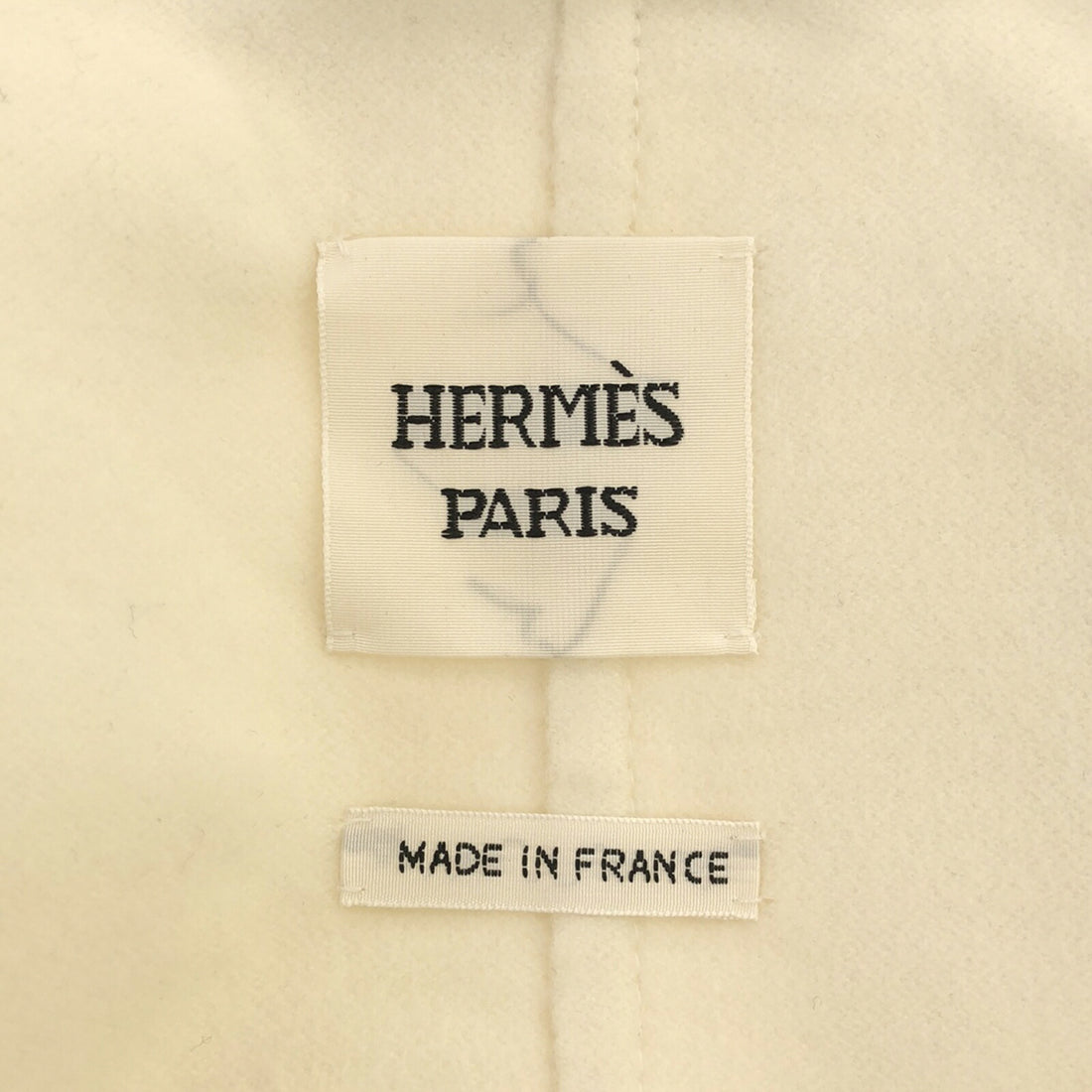 Hermes 2way Cashmere Coat White