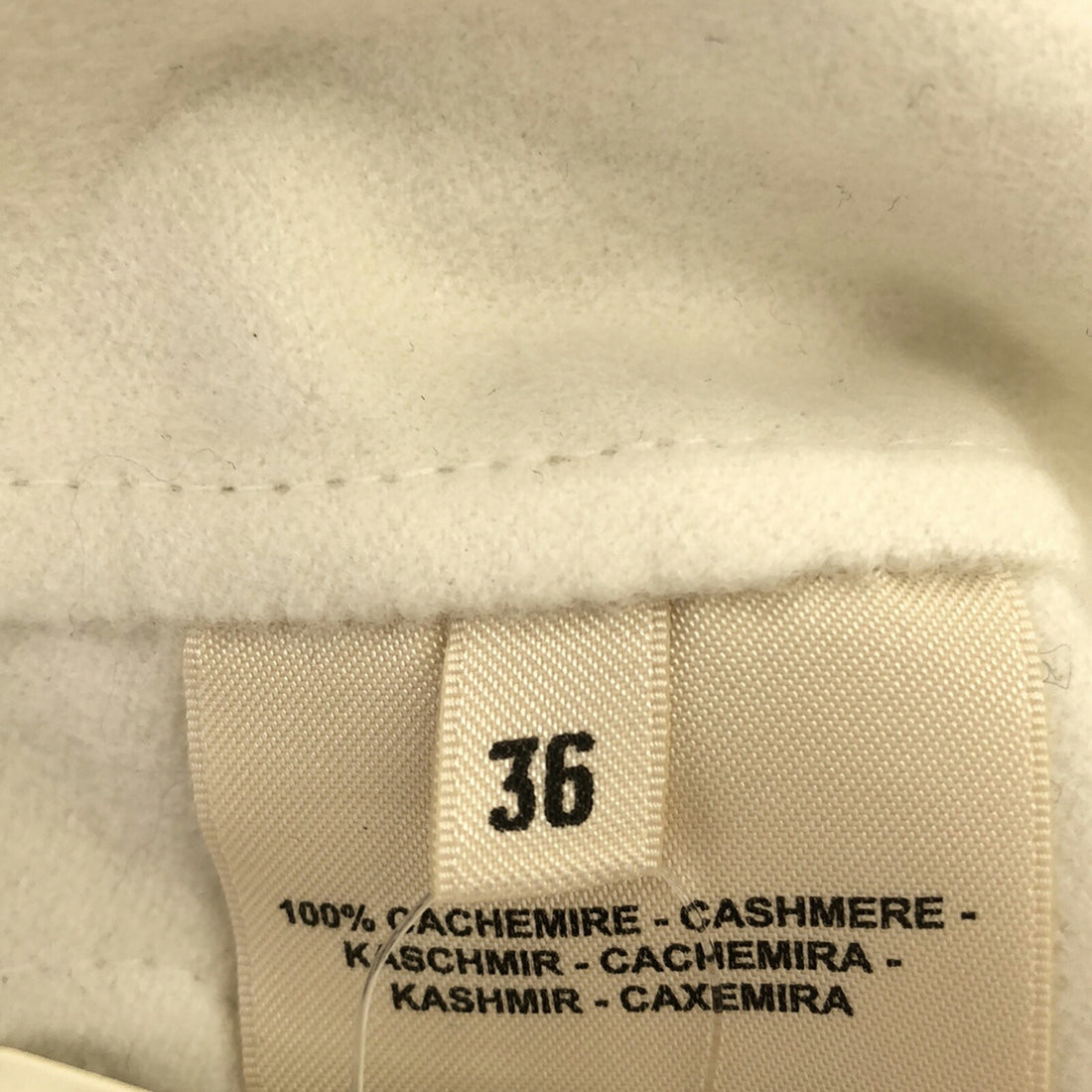 Hermes 2way Cashmere Coat White