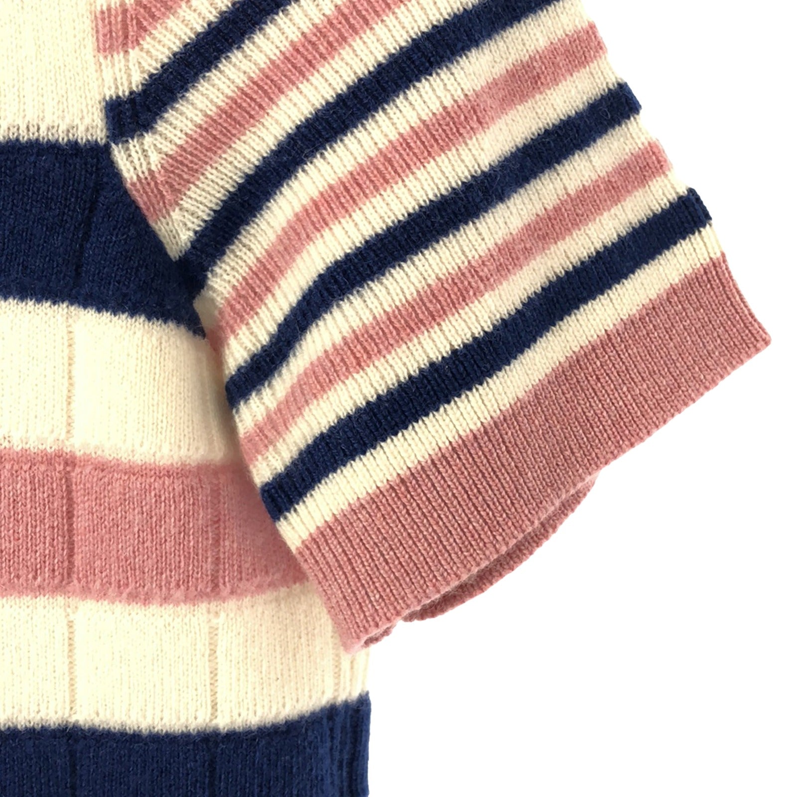 Chanel Cashmere Striped Knit Top