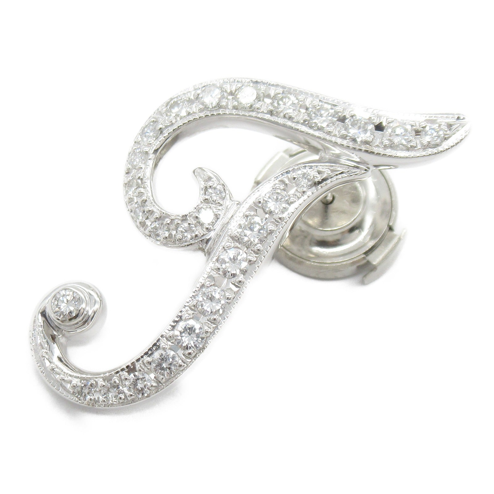 Platinum Diamond Brooch Jewelry