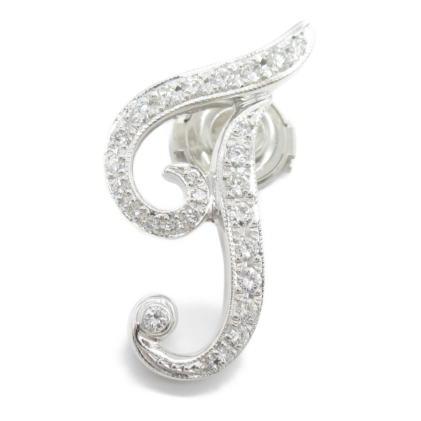 Platinum Diamond Brooch Jewelry